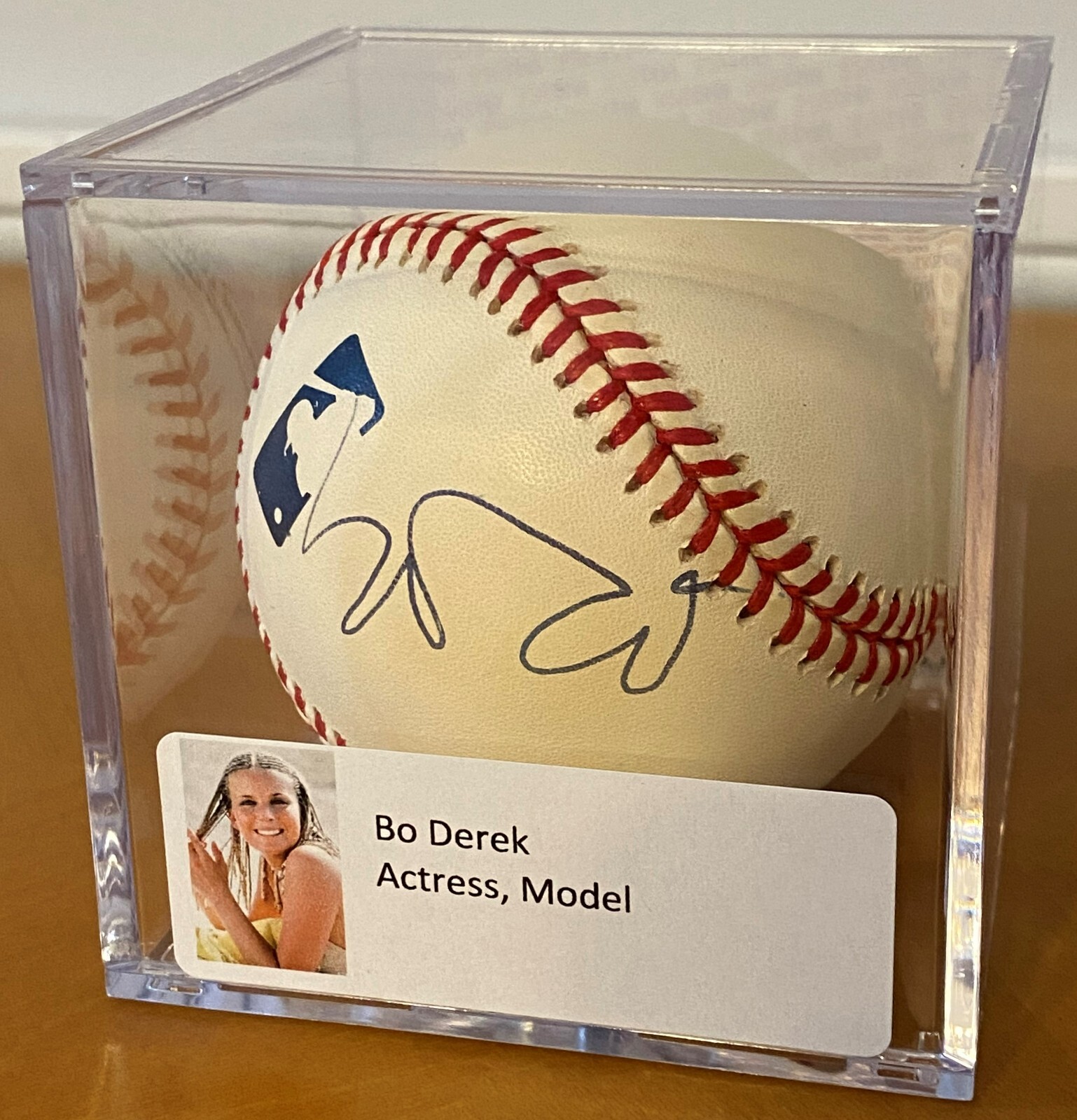 Bo Derek Signed MLB Major League Baseball Auto Movie Actress Model Celebrity PSA