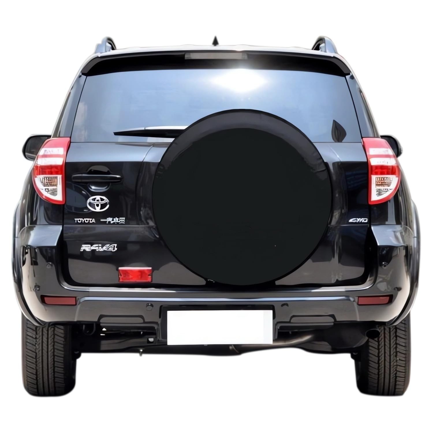 Black Spare Tire Cover, Universal Fit for SUVs, Sizes S, M, L, XL, XXL, Prote…