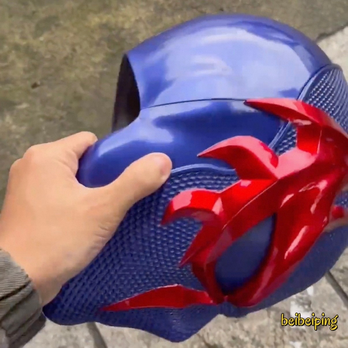 Marvels Spider-man 2099 1:1 Wearable FRP Helmet Mask Halloween Cosplay Prop Gift