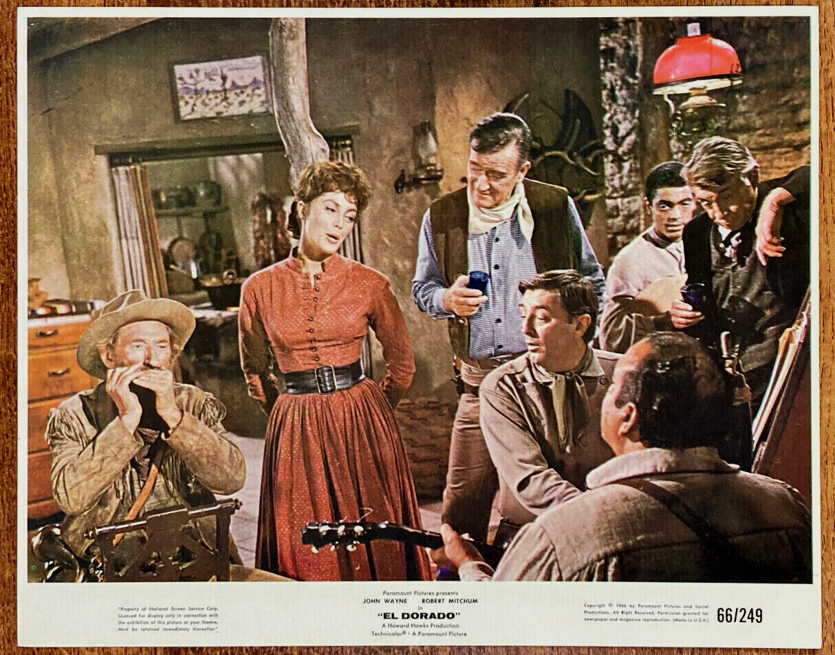 EL DORADO Original Movie Color Photo Still John Wayne Western Robert Mitchum
