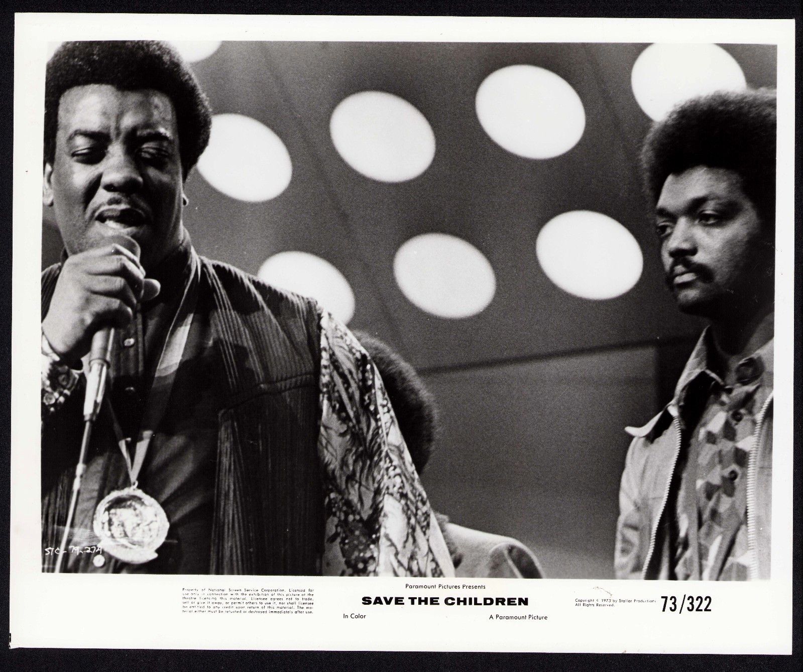 JESSE JACKSON Orig Press Photo Civil Rights Motown Concert Rev James Cleveland