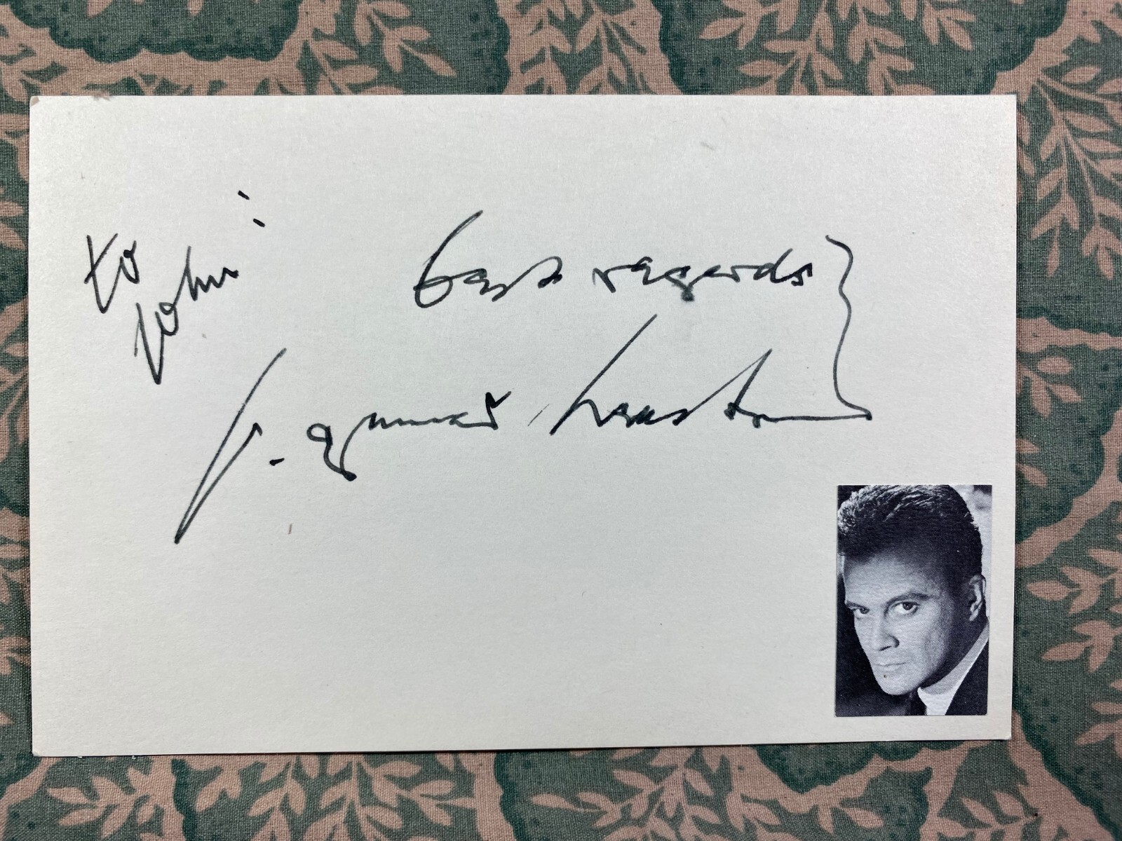 Mystery Autograph From The John Verzi Collection #B