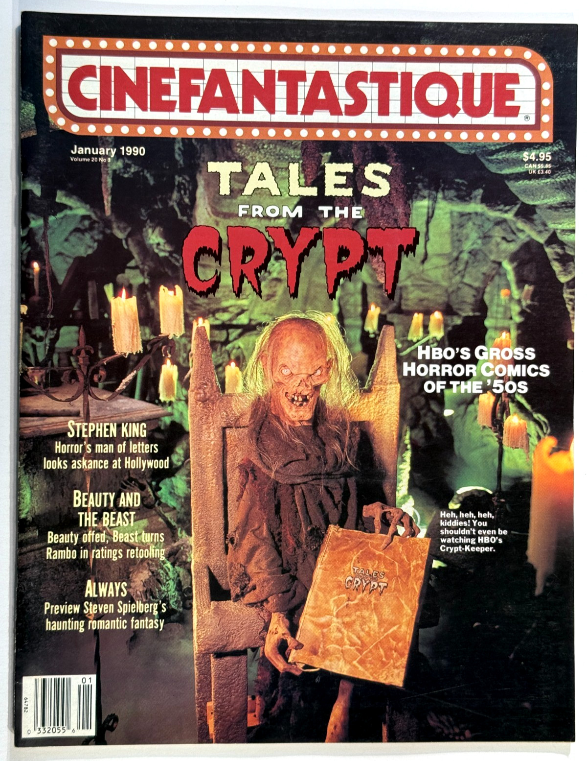 CINEFANTASTIQUE Magazine Vol. 20 #3 Jan 1990 – TALES FROM THE CRYPT