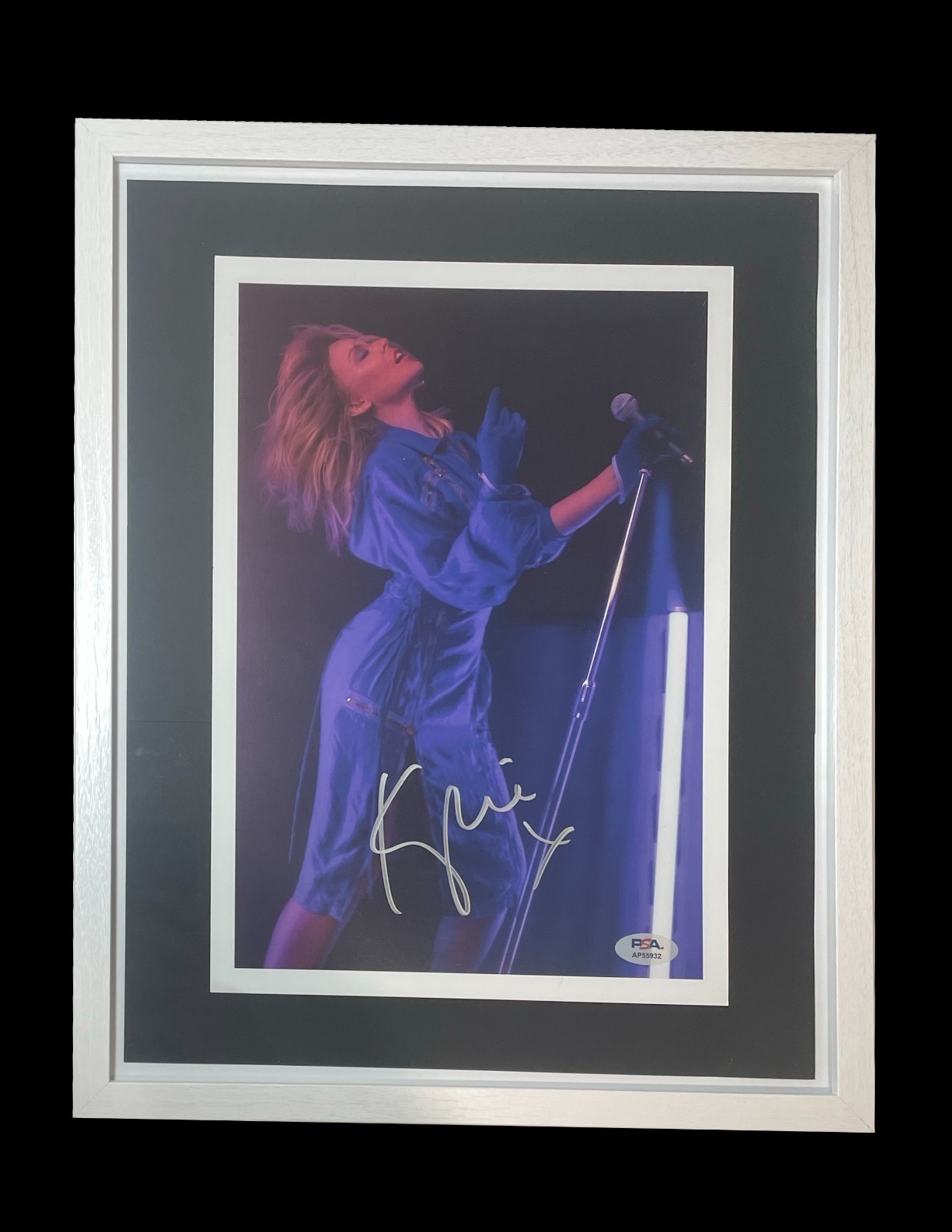 KYLIE MINOGUE SIGNED Framed DISCO ALBUM PHOTO/POSTER Autographed – PSA COA