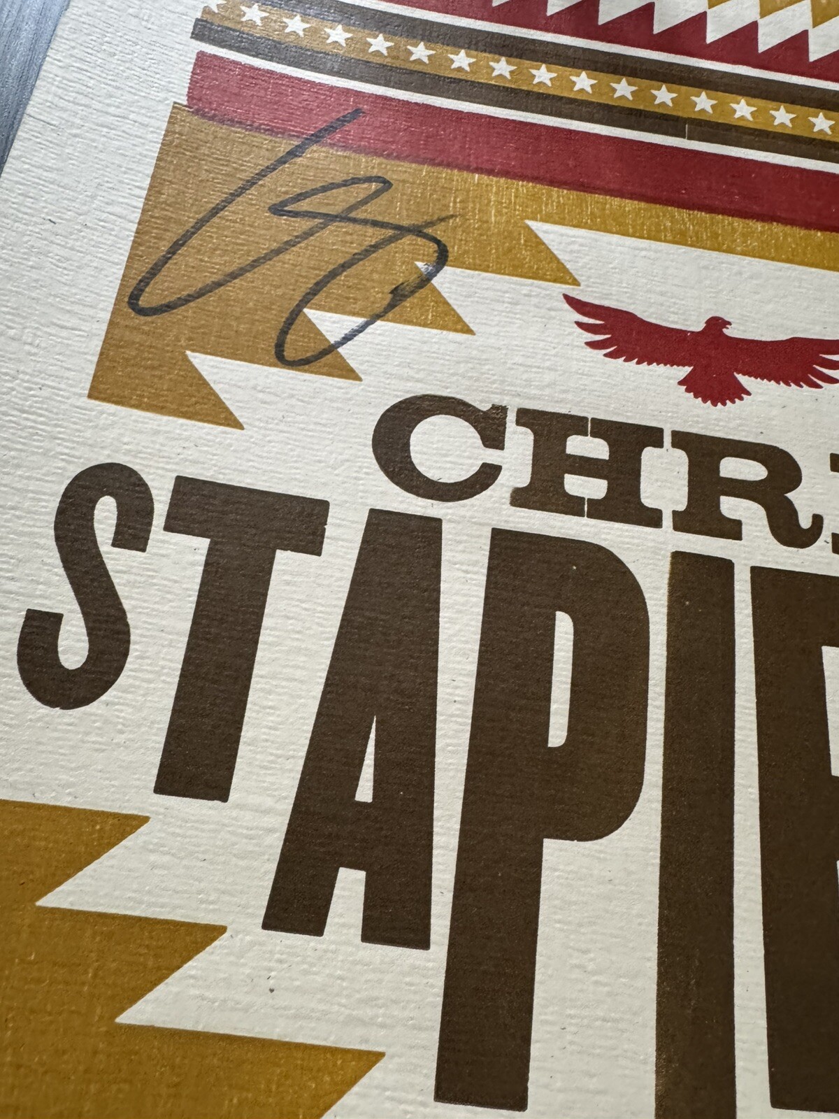Autographed Chris Stapleton Summer 2017 Tour Poster Signed 13×23