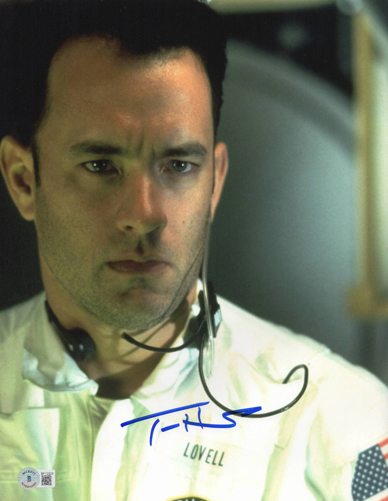 TOM HANKS SIGNED AUTOGRAPH APOLLO 13 11X14 PHOTO BAS BECKETT COA