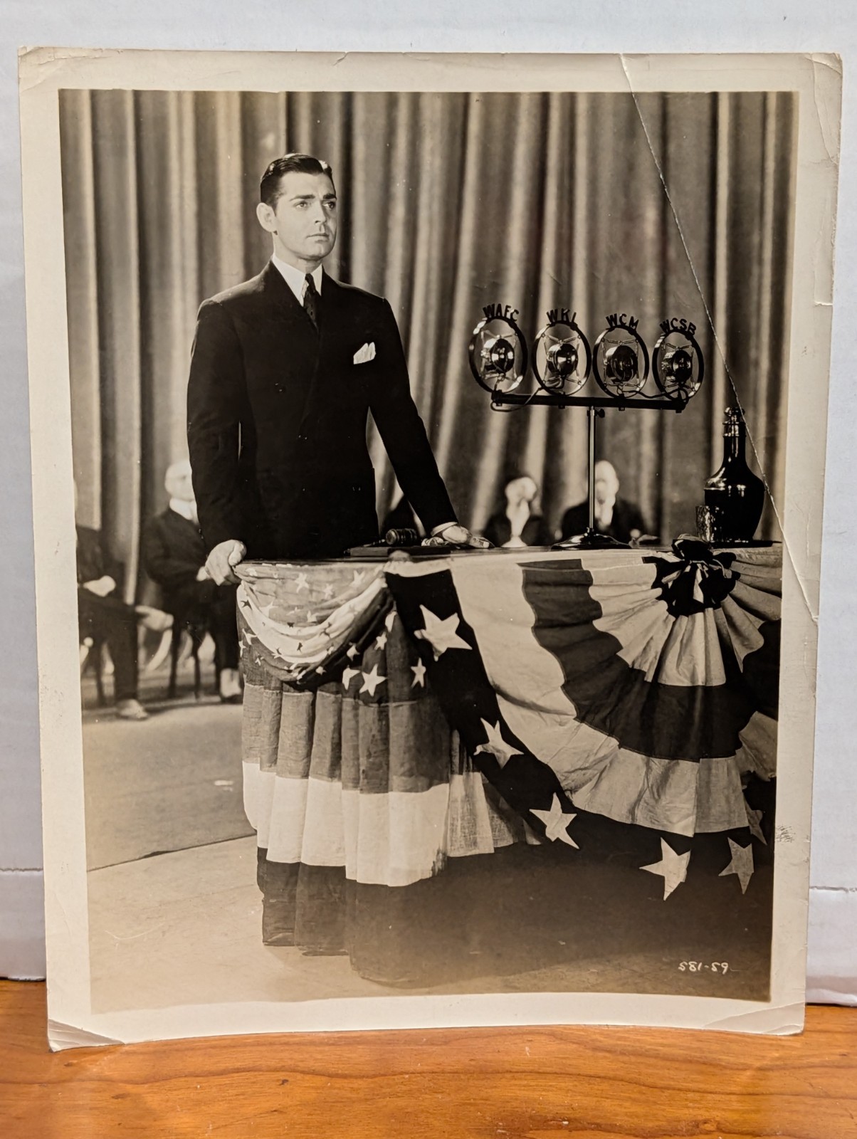 Clark Gable Possessed 1931 Vintage Movie Still Photo MGM Political Podium Promo