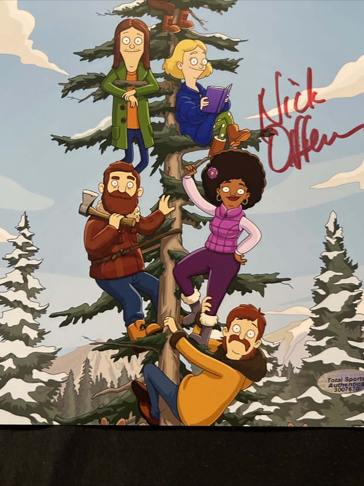 🤩Nick Offerman Signed Autographed 8×10 Photo W/COA “The Great North” As Pics😍
