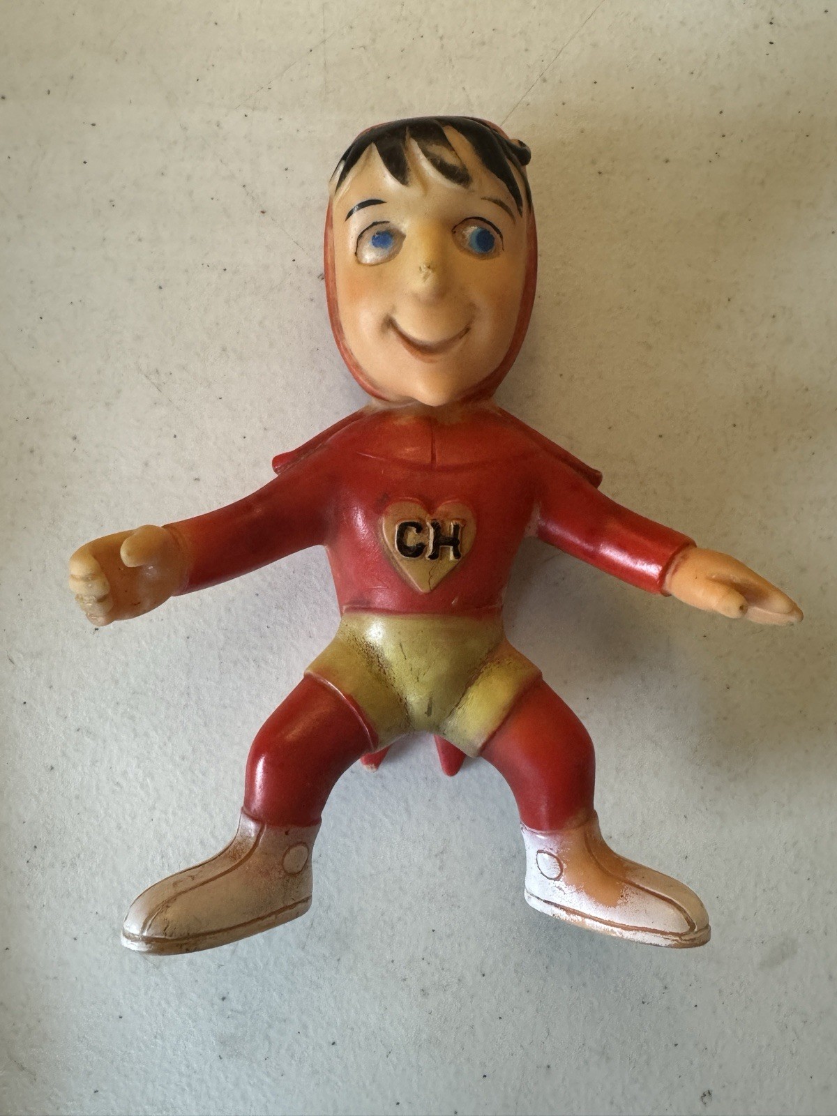 Chapulin Colorado 1976 Figure 6.5” Soft Plastic Mexico Chespirito Vinilos Romay