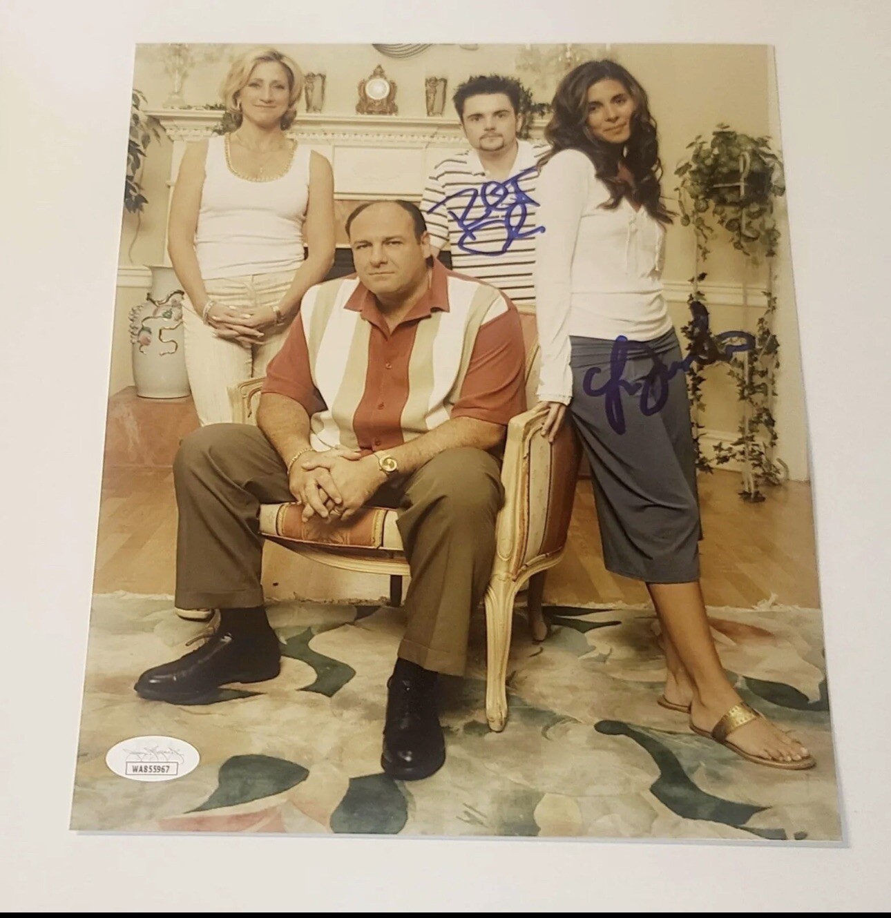 Sopranos JAMIE-LYNN SIGLER & ROBERT ILER Dual Signed 8×10 JSA COA Witnessed