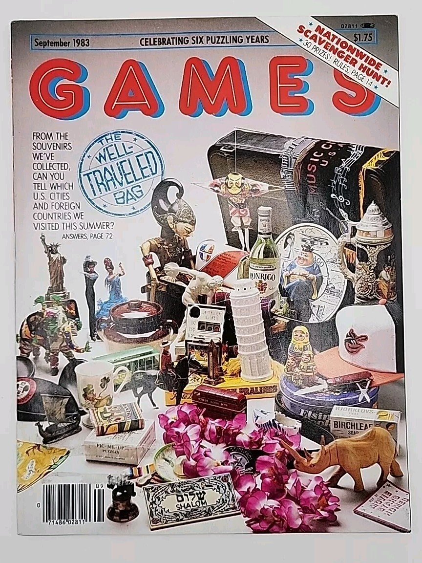 GAMES MAGAZINE September 1983 Vintage Magazine