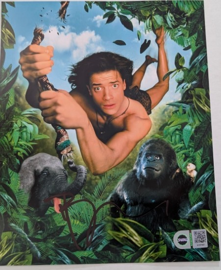 BRENDAN FRASER signed 8X10 PHOTO George of the Jungle SWAU COA