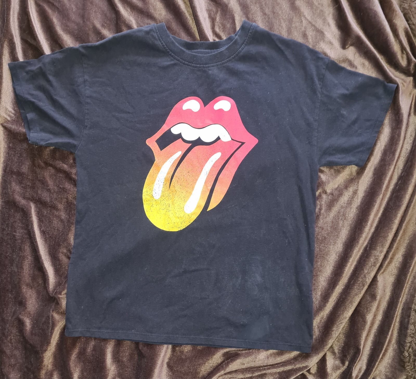 Rolling Stones 1978 Tour Lips Logo Repro T Shirt Bravado 2019 Small Rare Design!