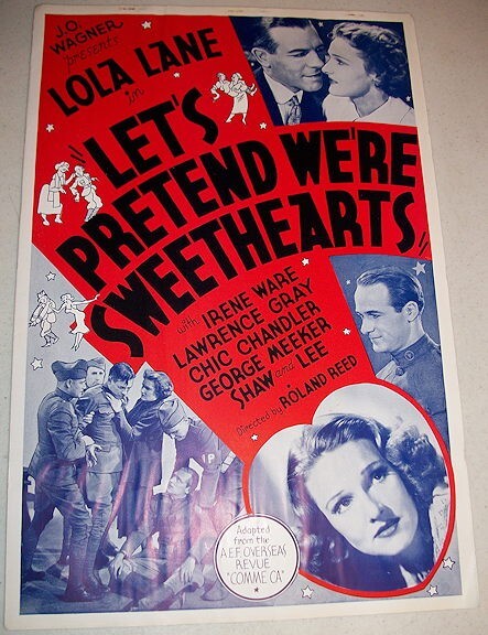 1936 Movie Brochure Antique Original Lola Lane Let’s Pretend We’re Sweethearts
