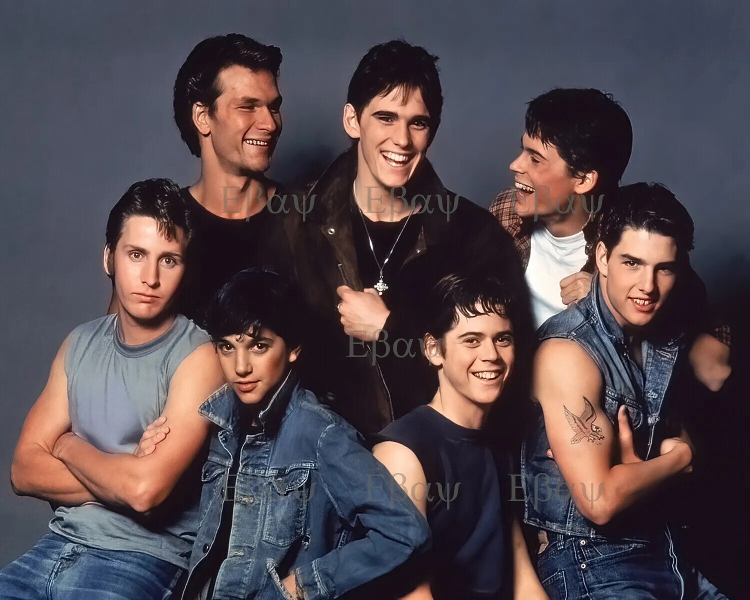 The Outsiders Cast Posing 8×10 Picture Celebrity Print