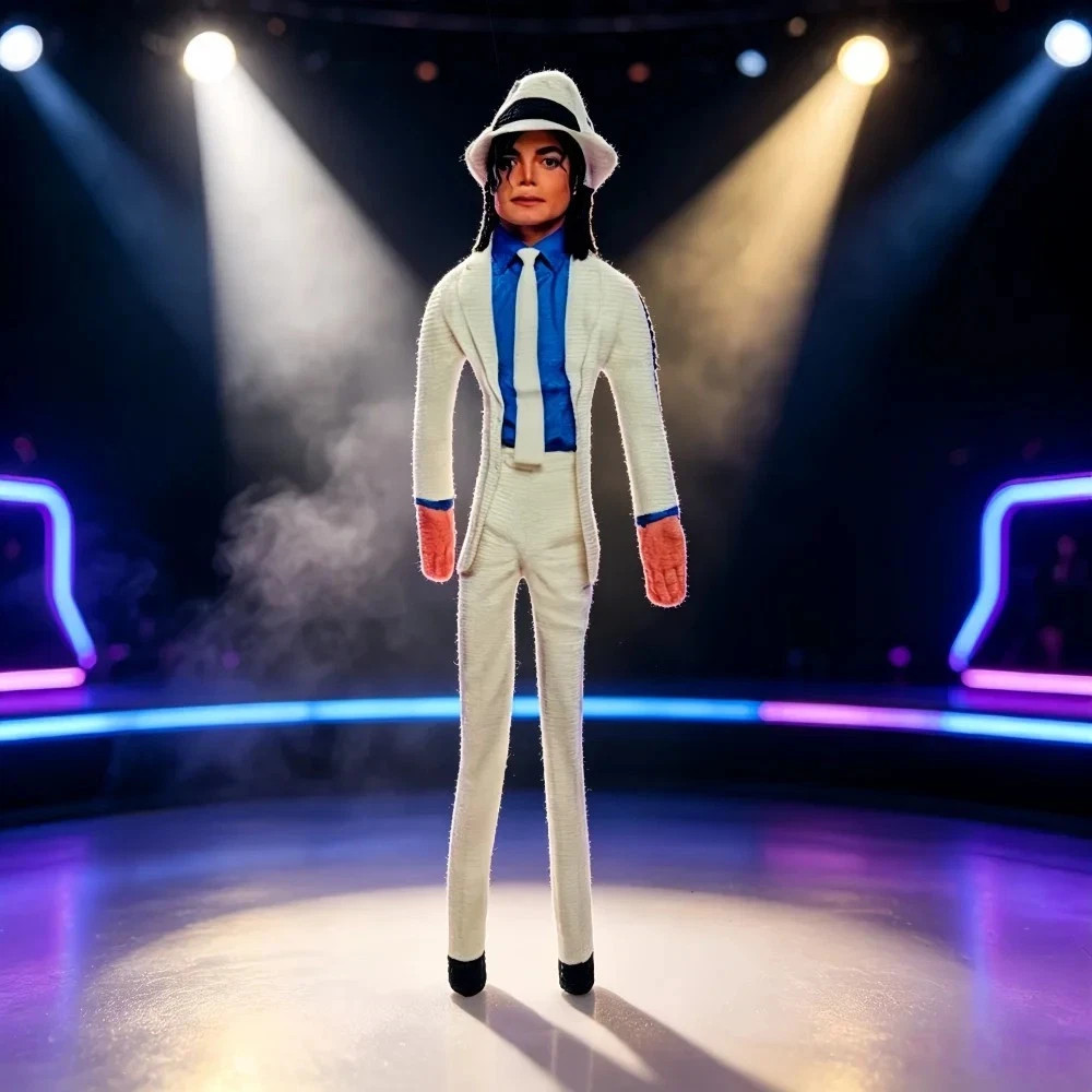 Michael Jackson Plush Doll Collectible Figure Room Decor Gift for Fans Toy Gifts