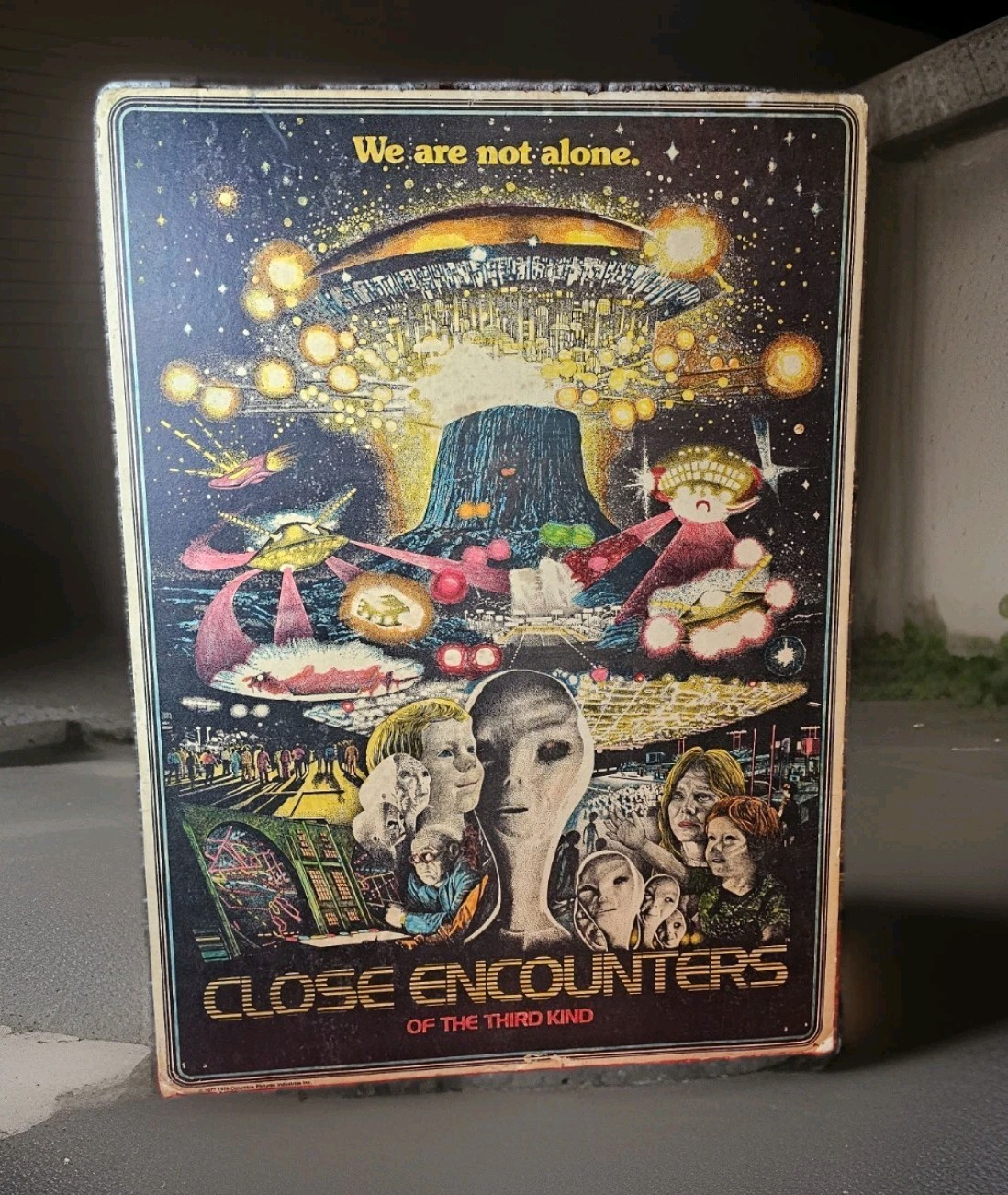 Rare 1978 Close Encounters Of The Third Kind Columbia Pictures Poster 16×22 in