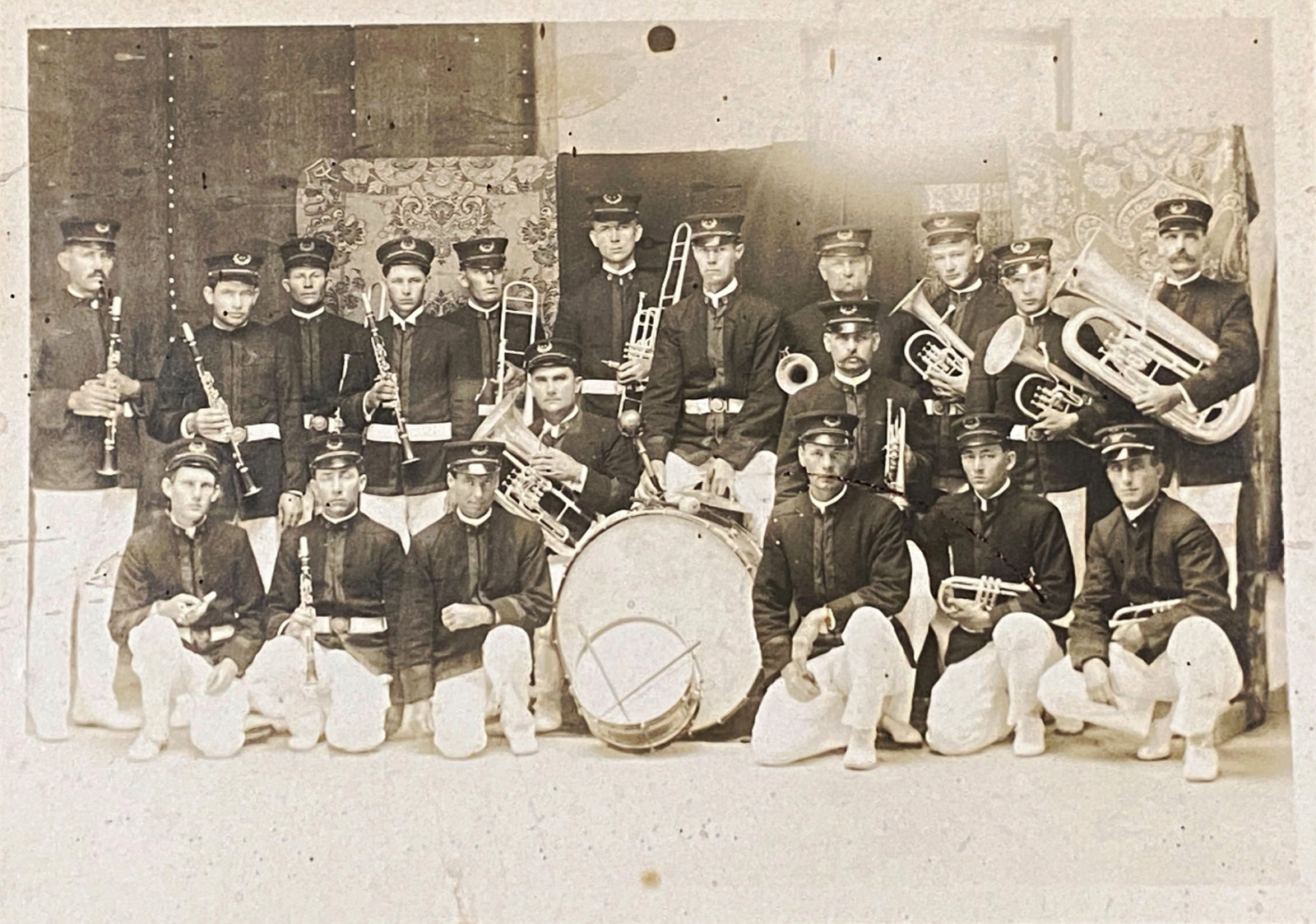 EARLY 1900s ORIGINAL PHOTOGRAPH — HOELTZER BAND — FREDERICKSBURG, TEXAS