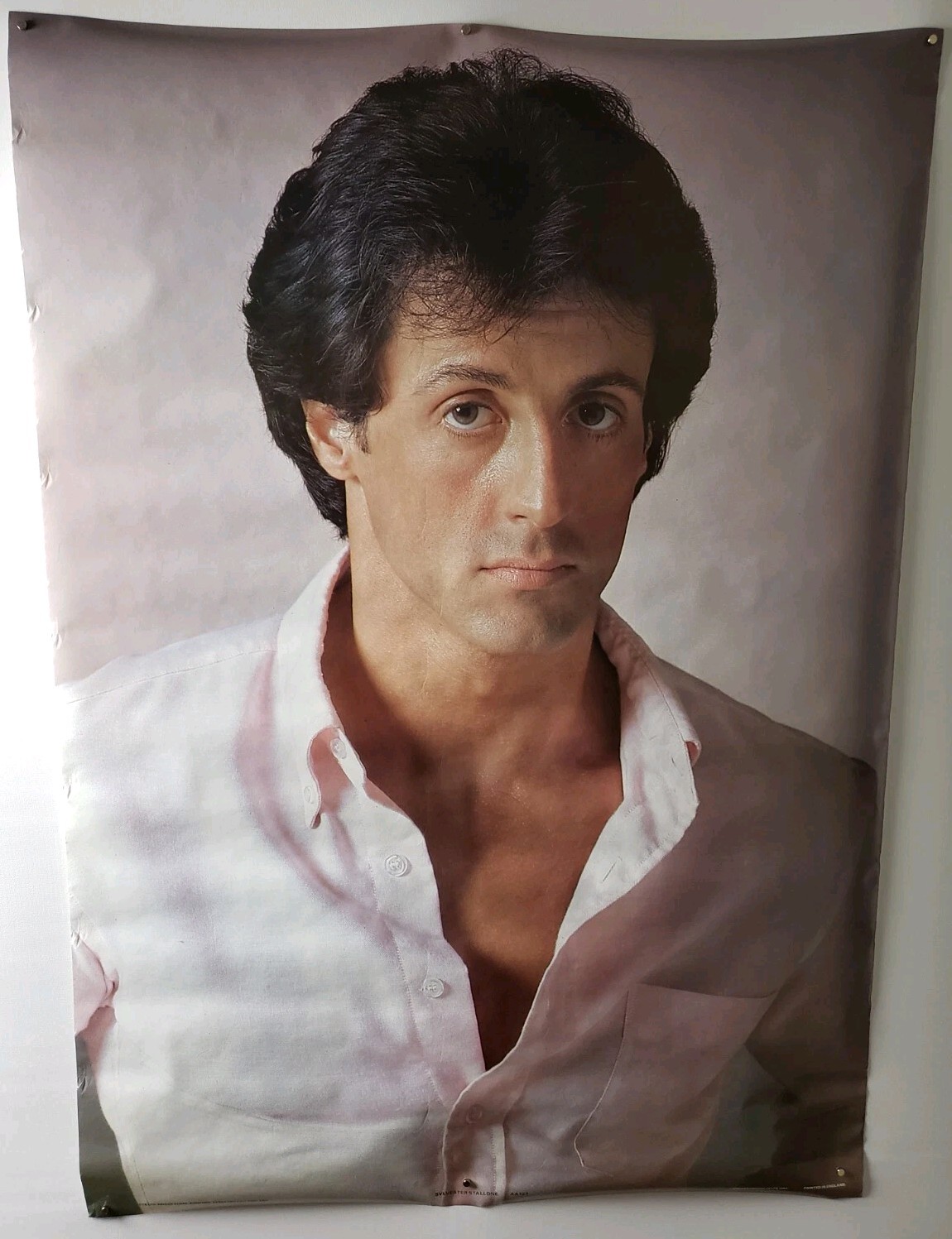 Sylvester Stallone Original 1984 Poster Rambo Rocky #AA127 Vintage 24×35 England