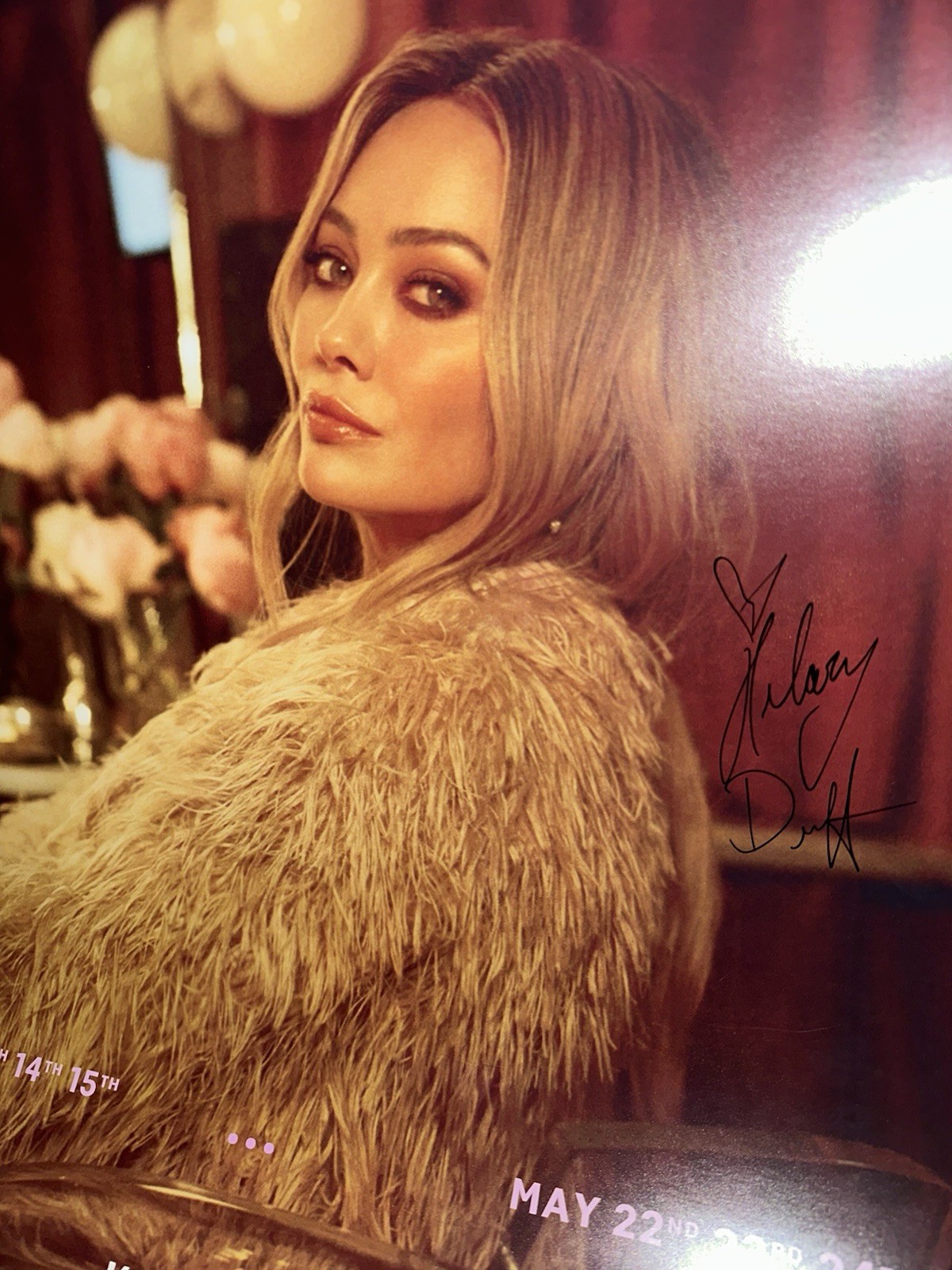 Hilary Duff Live In Las Vegas Voltaire Signed Poster
