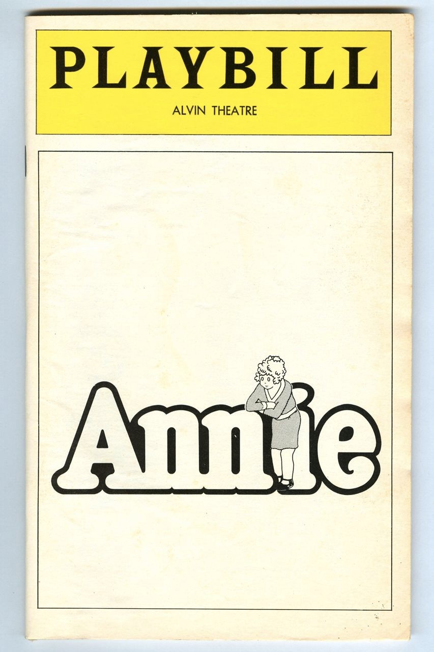 Vintage 1978 ANNIE Alvin Theatre BROADWAY Playbill! Sandy FAISON! Reid SHELTON!