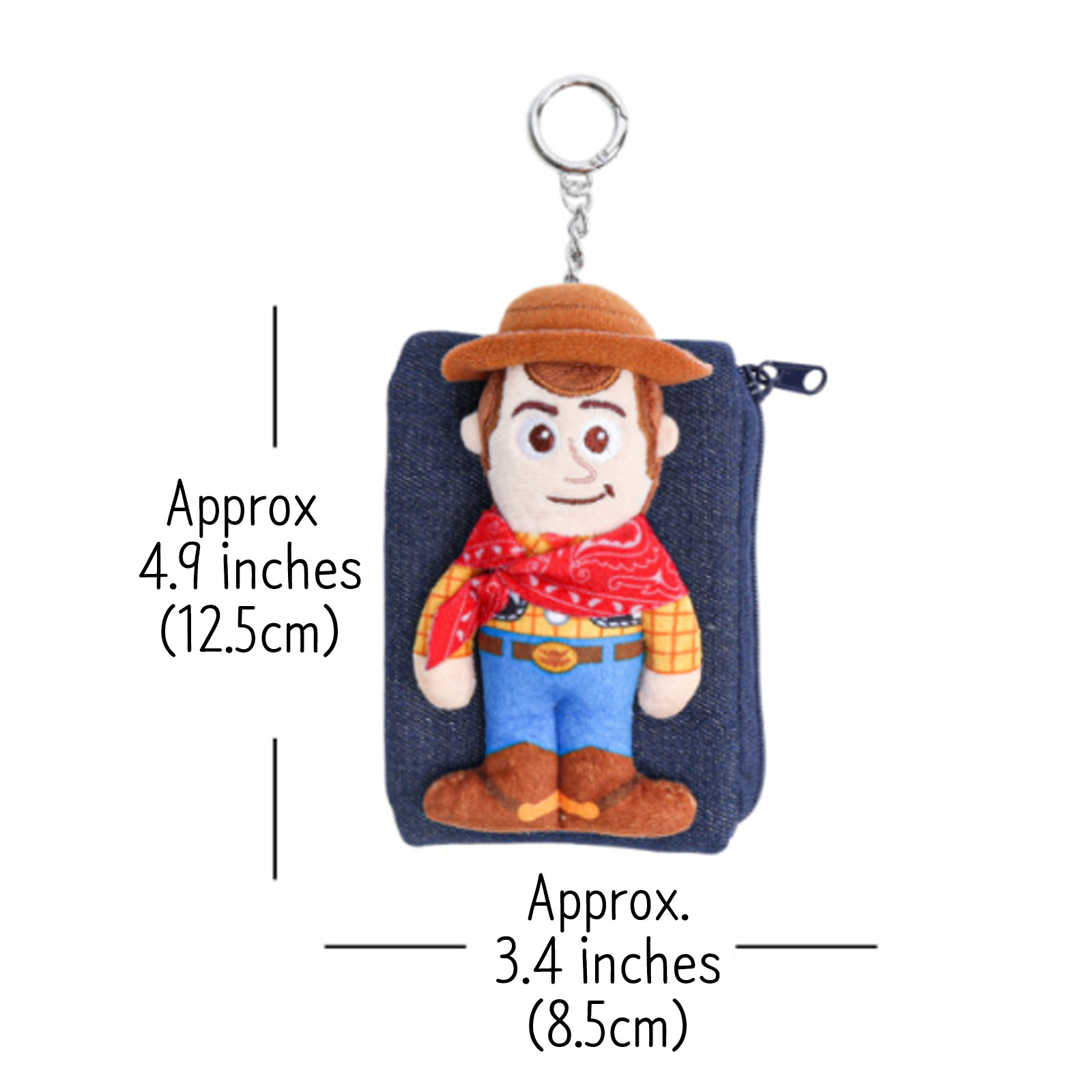 Disney Pixar Toy story 5 Movie Woody Plush Pouch Keychain Lotte Cinema Ltd