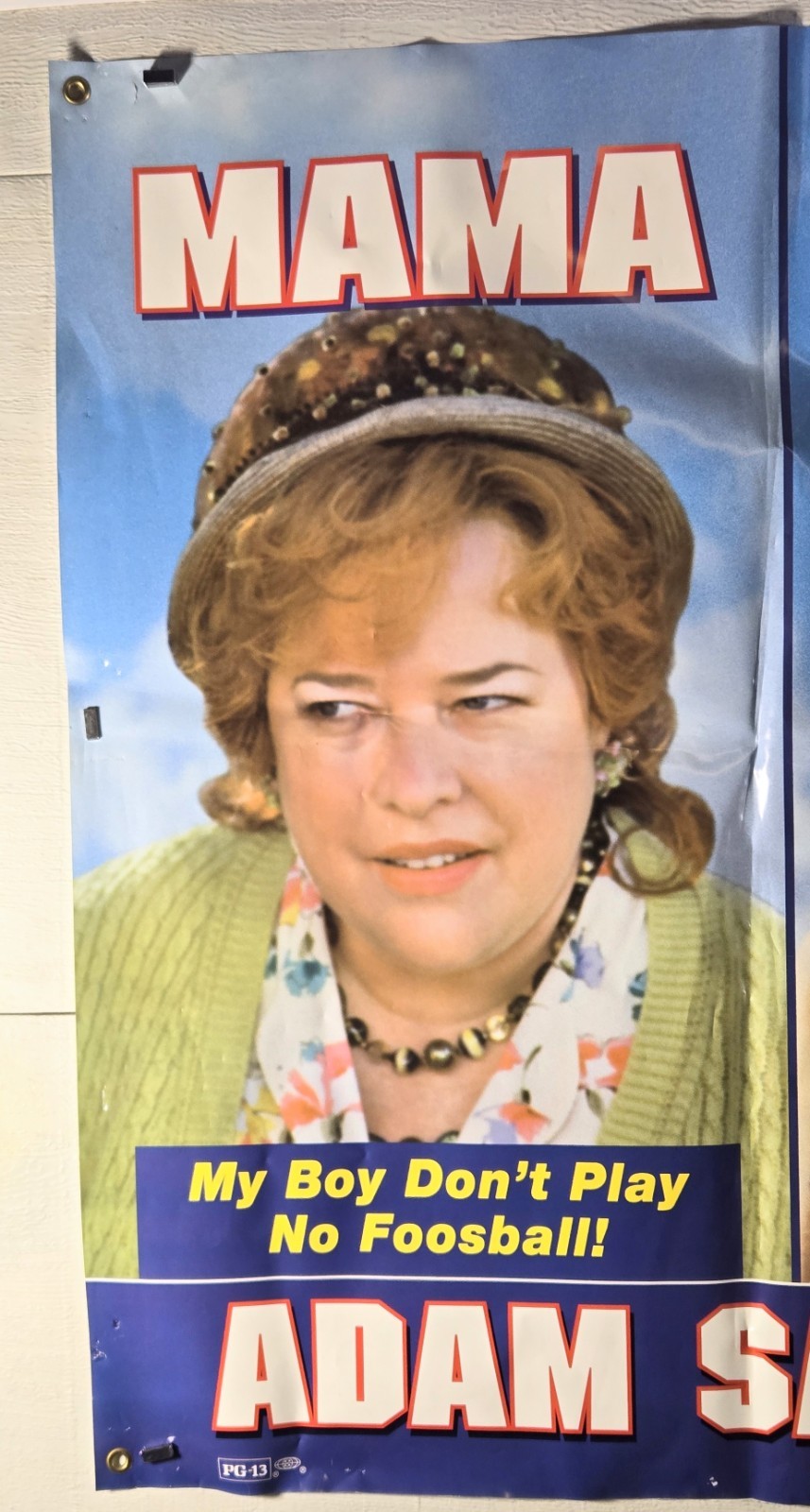RARE 1998 THE WATERBOY Blockbuster Video Promo VINYL BANNER 70×36 Adam Sandler