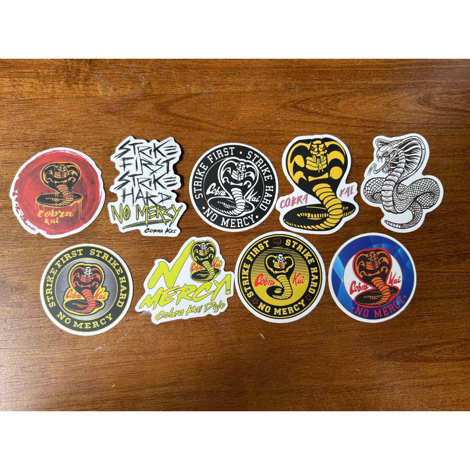 49pc Cobra Kai Karate Kid Sticker Pack Strike First No Mercy Dojo Decals Mixed