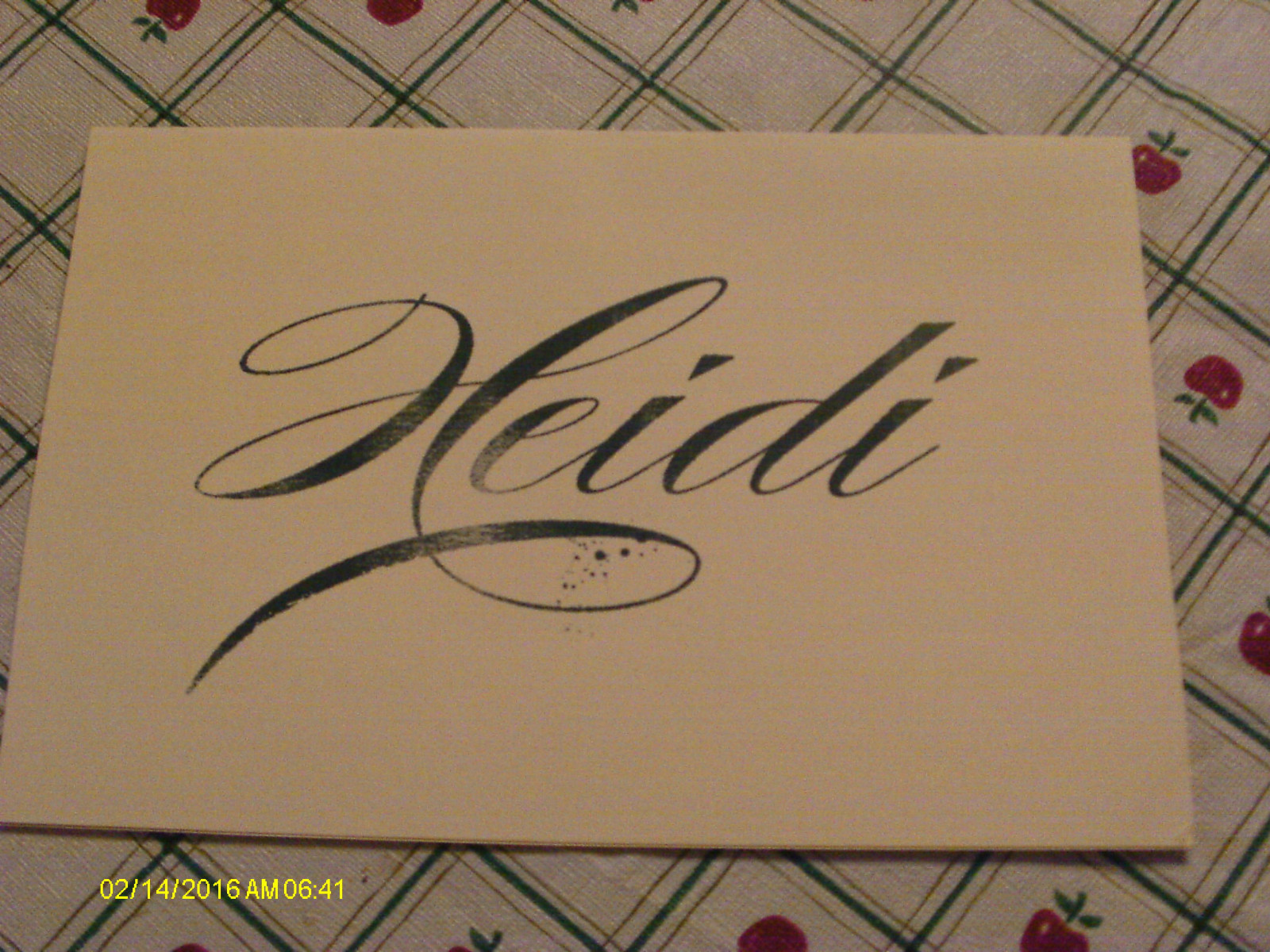 Autographed Heidi Newfield Christmas Card Trick Pony