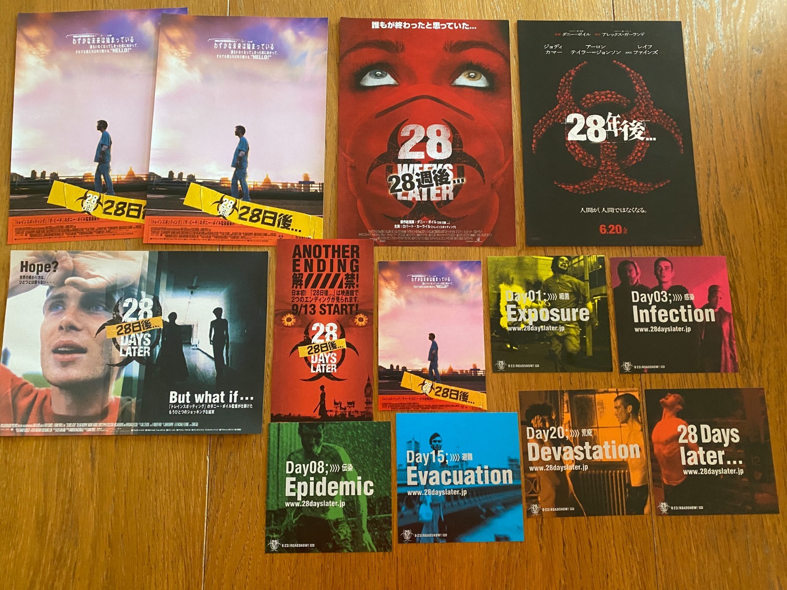 28 Days Weeks Years Later SET! Japan mini-poster postcard MORE x13! Danny BOYLE