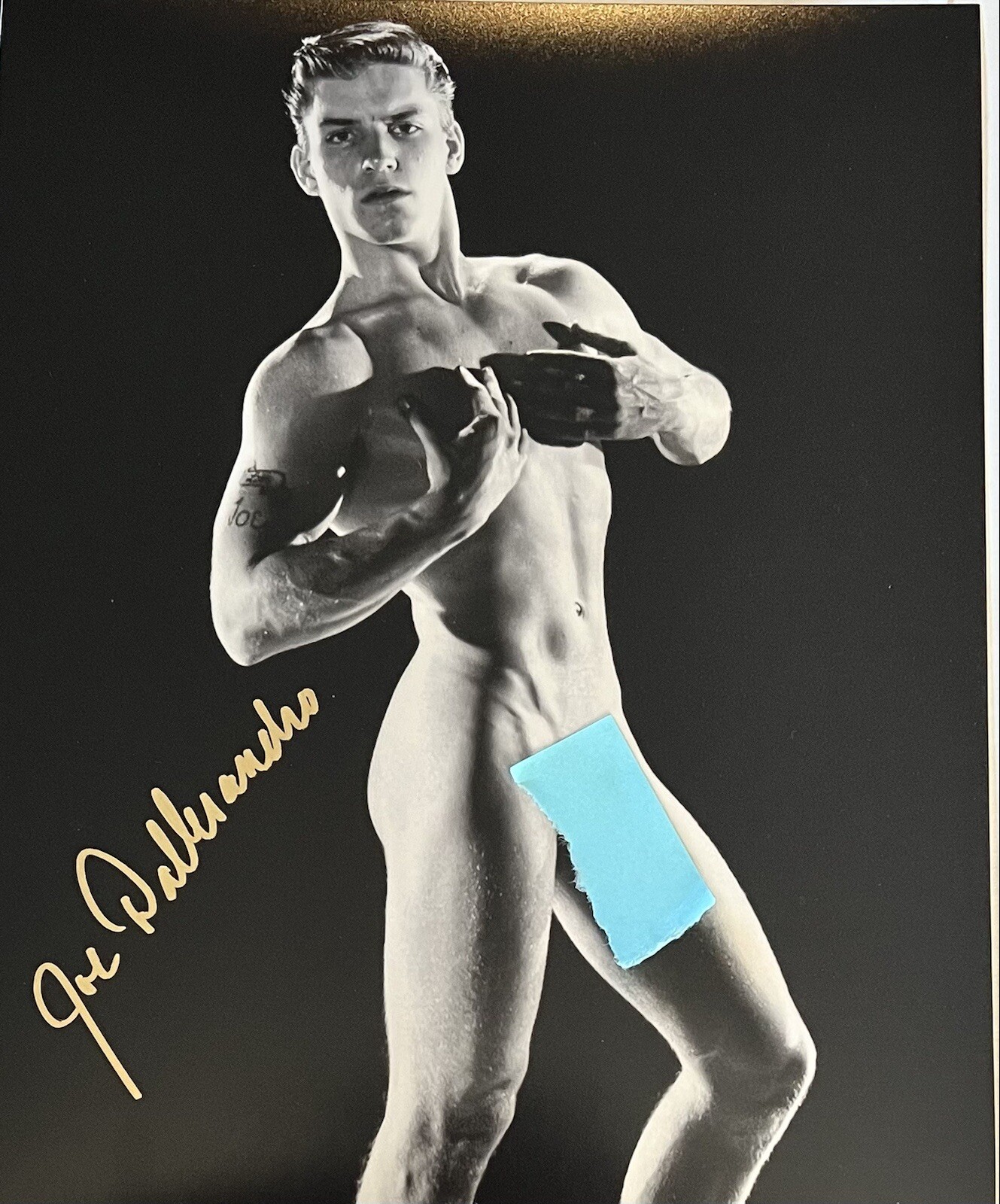 Joe Dallesandro signed Autographed 8×10 Photo Sexy Andy Warhol In Gold