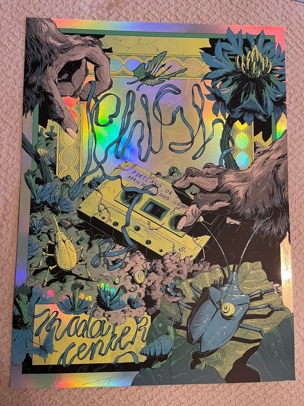 Phish Portland Moda Center Print Micha Huigen Foil
