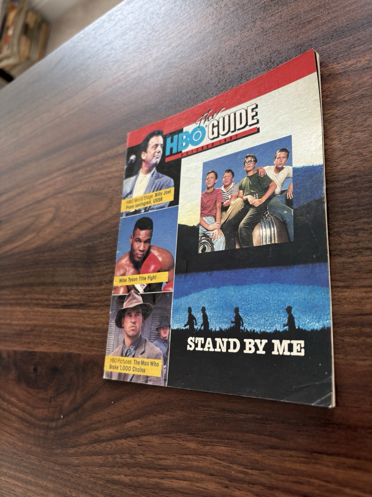 HBO Home Box Office TV Program Guide October 1987 Stand By Me Billy Joel Tyson