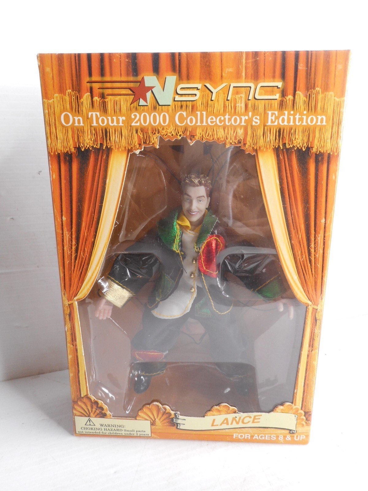 N SYNC Lance Bass Marionette ON TOUR 2000 COLLECTORS EDITION Ages 8+No Strings