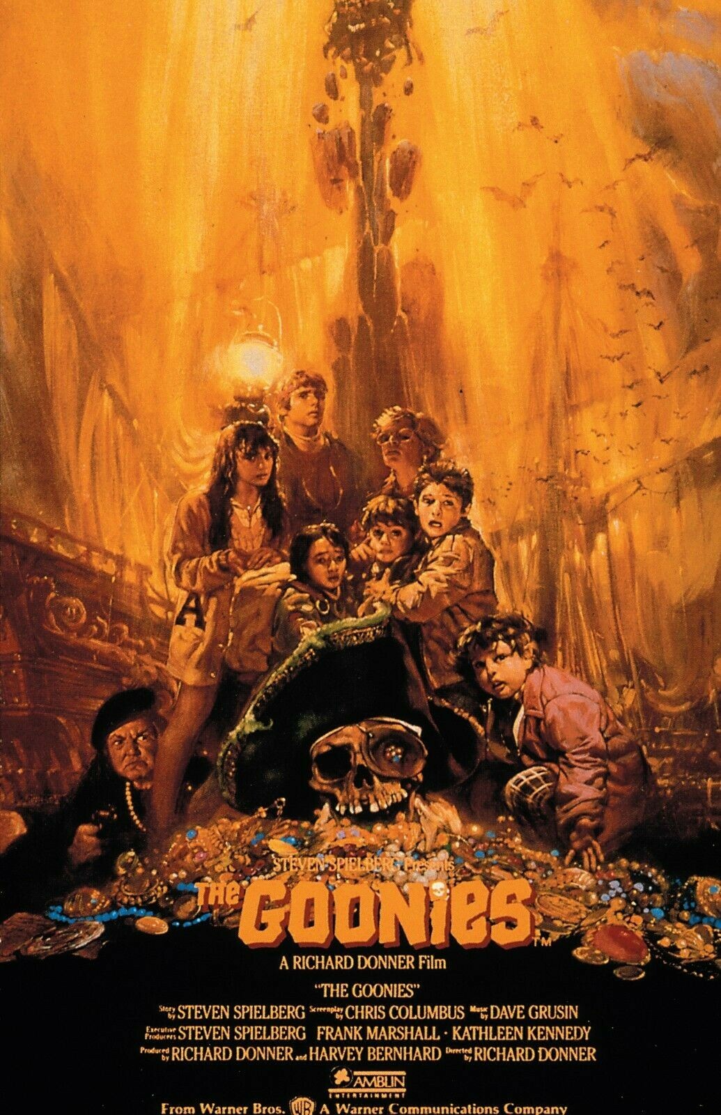 1985 The Goonies Movie Poster Print 11X17 Mouth Chunk Sloth 🏴‍☠️☠🍿
