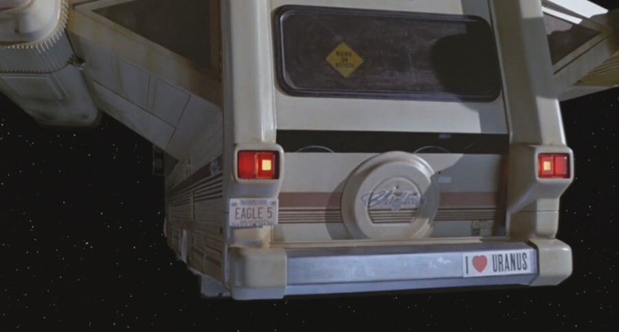 Spaceballs | Mel Brooks | Winnebago | EAGLE 5 | Metal Stamped Prop License Plate