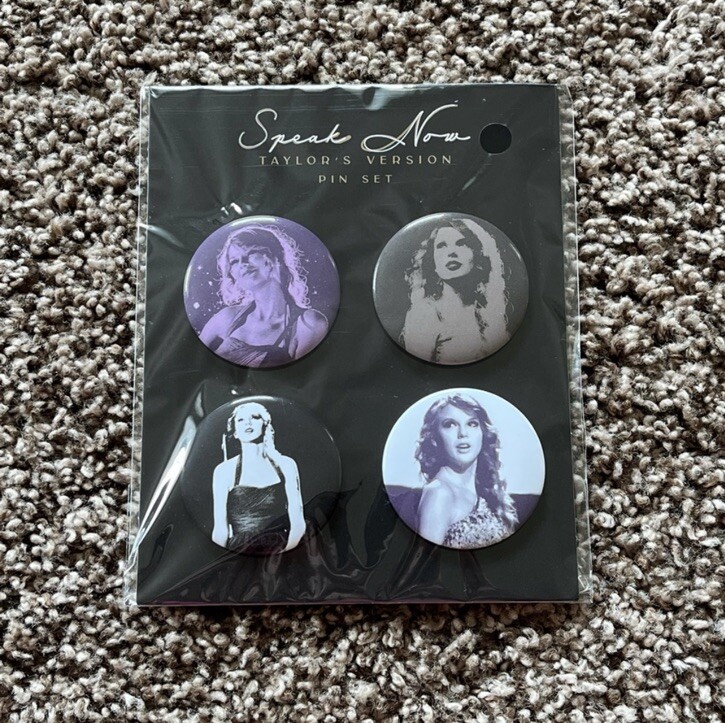 NEW Official Taylor Swift Merchandise Speak Now Buttons Set of 4