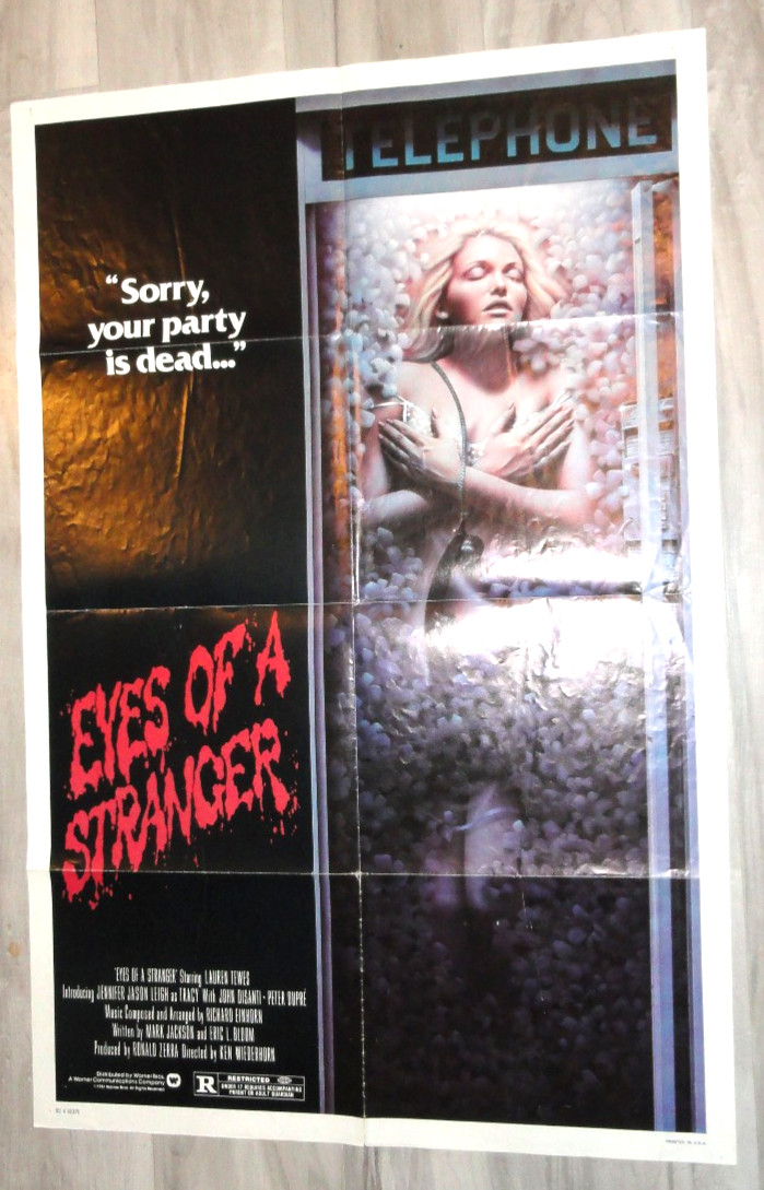 EYES OF A STRANGER ONE SHEET MOVIE POSTER 27 x 41 in Original Poster NNS# 810076