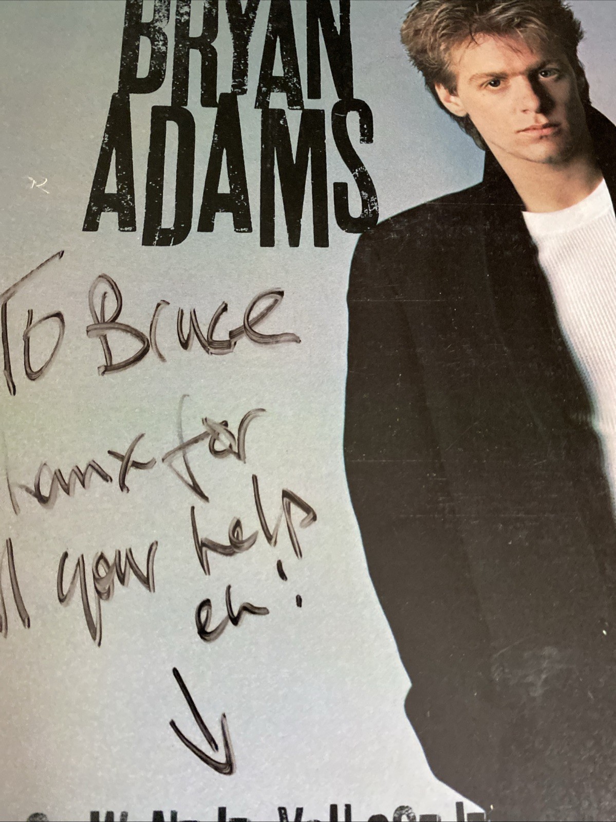 Bryan Adams signed / Autographed Vinyl LP You Want It You Got It