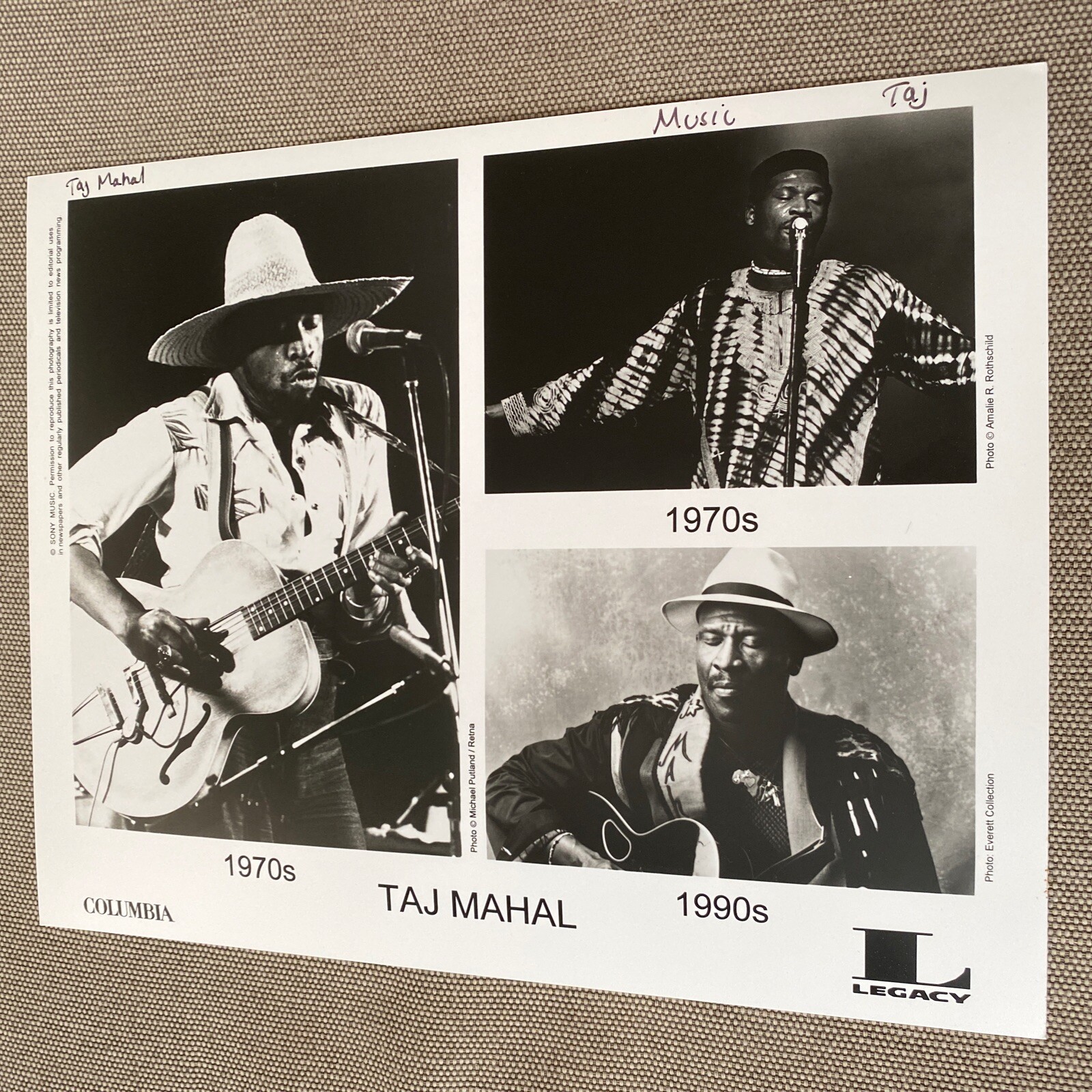 Taj Mahal Press Photo 8×10, See Description.