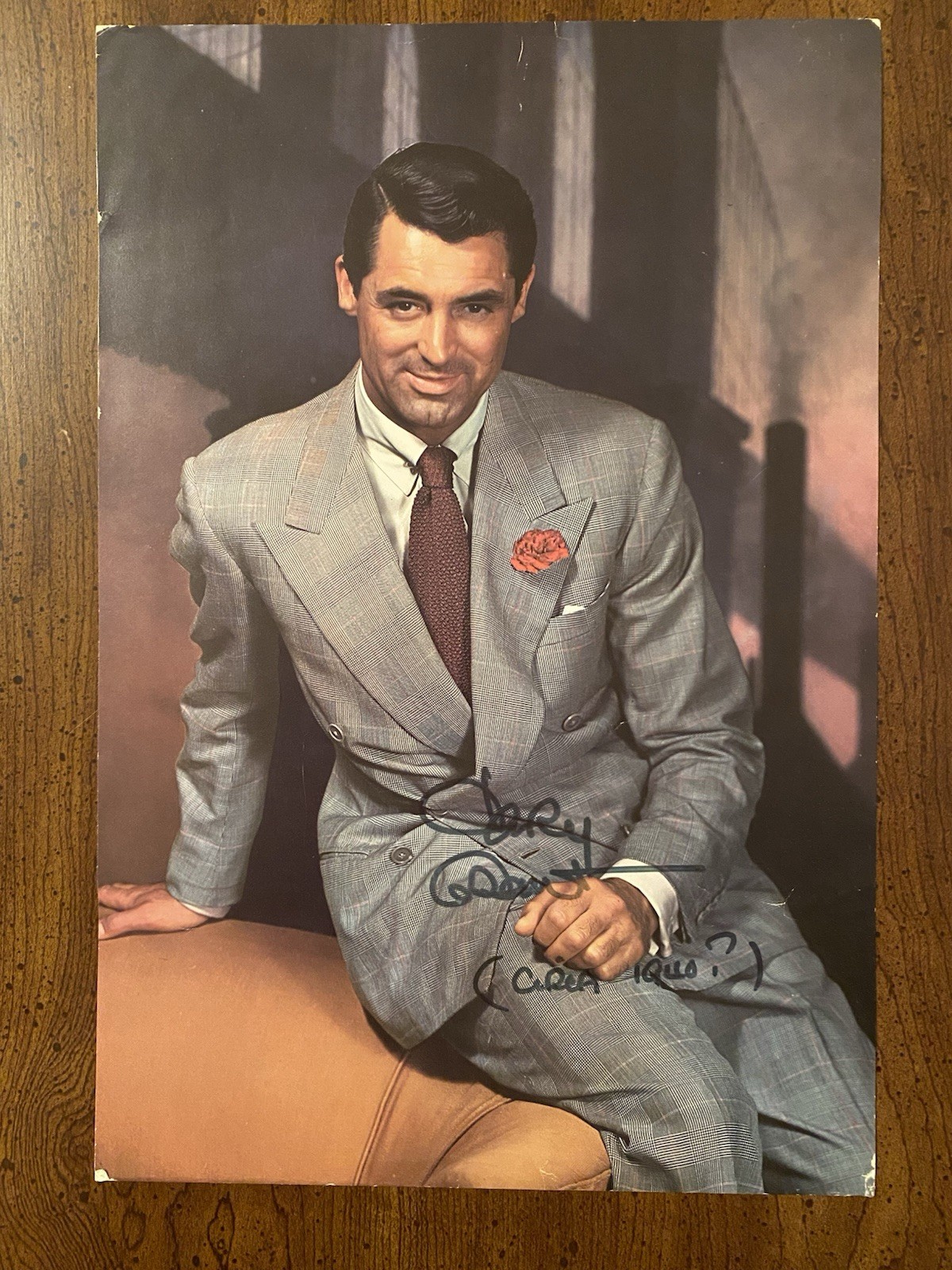 Cary Grant Signed Autographed Photo With COA Bringing Up Baby His Girl Friday