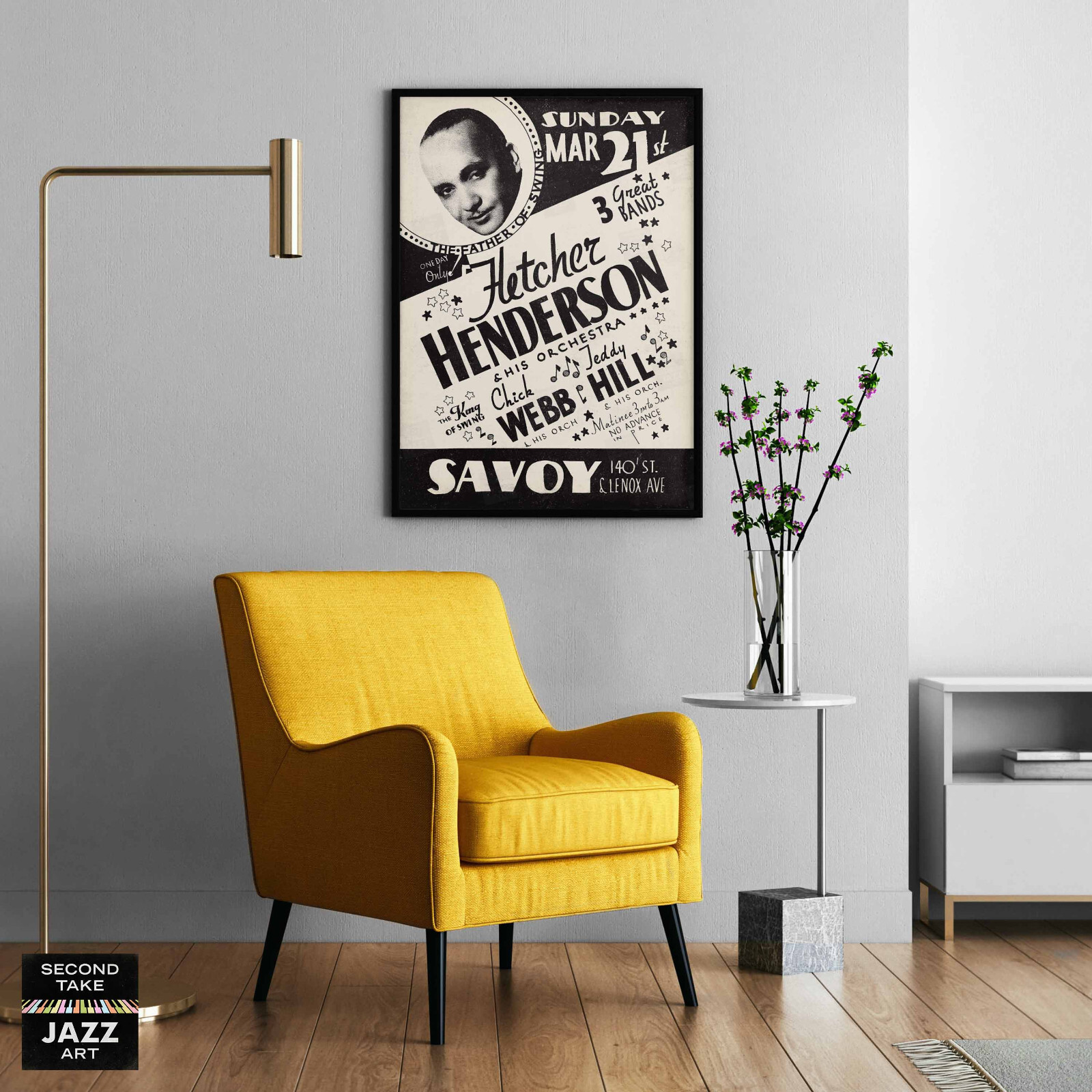 Fletcher Henderson – Chick Webb jazz poster – Savoy Ballroom – Harlem – 1937