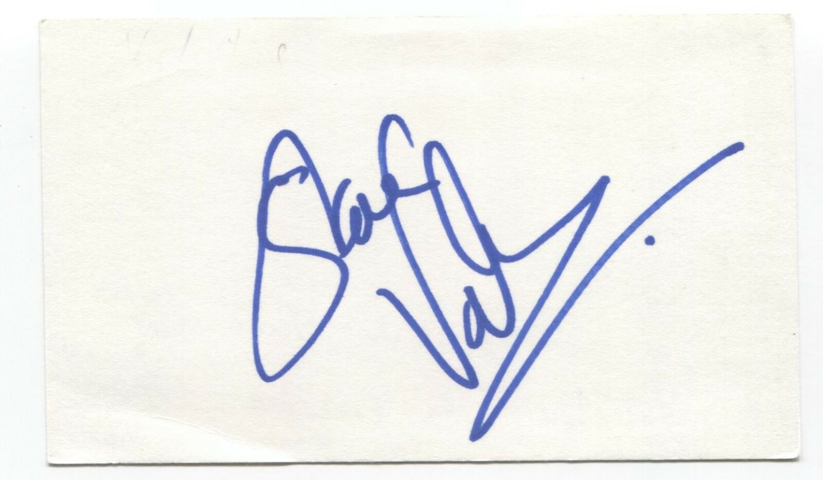 Scott Valentine Signed 3×5 Index Card Autograph Signature Actor Family Ties