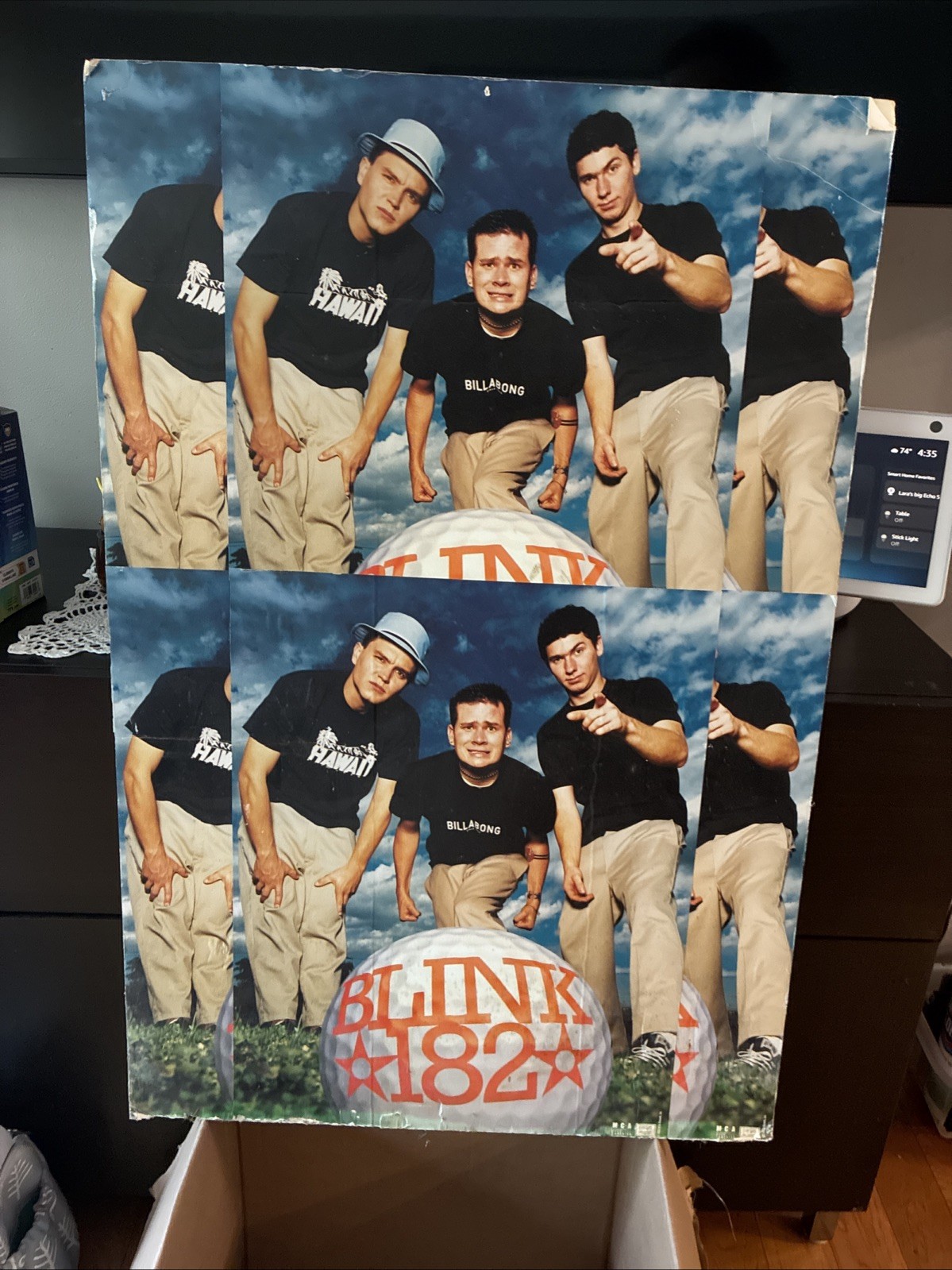 Double-Sided Blink 182 Dude Ranch Promo Foam Board Warp Tour 1998 Scott Raynor