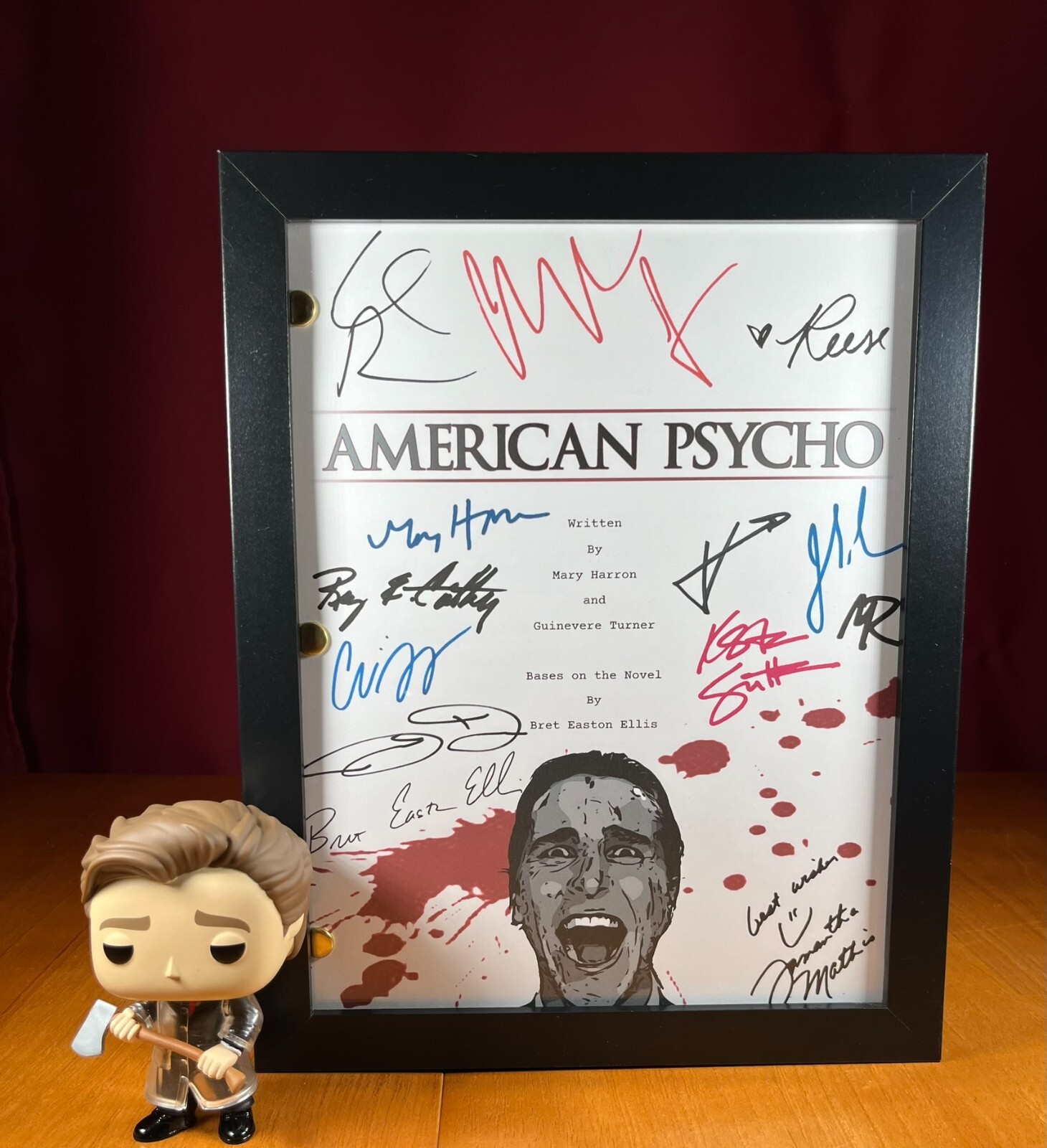 American Psycho Script Cast-Signed- Autograph Reprints- 118 Pgs- Patrick Bateman