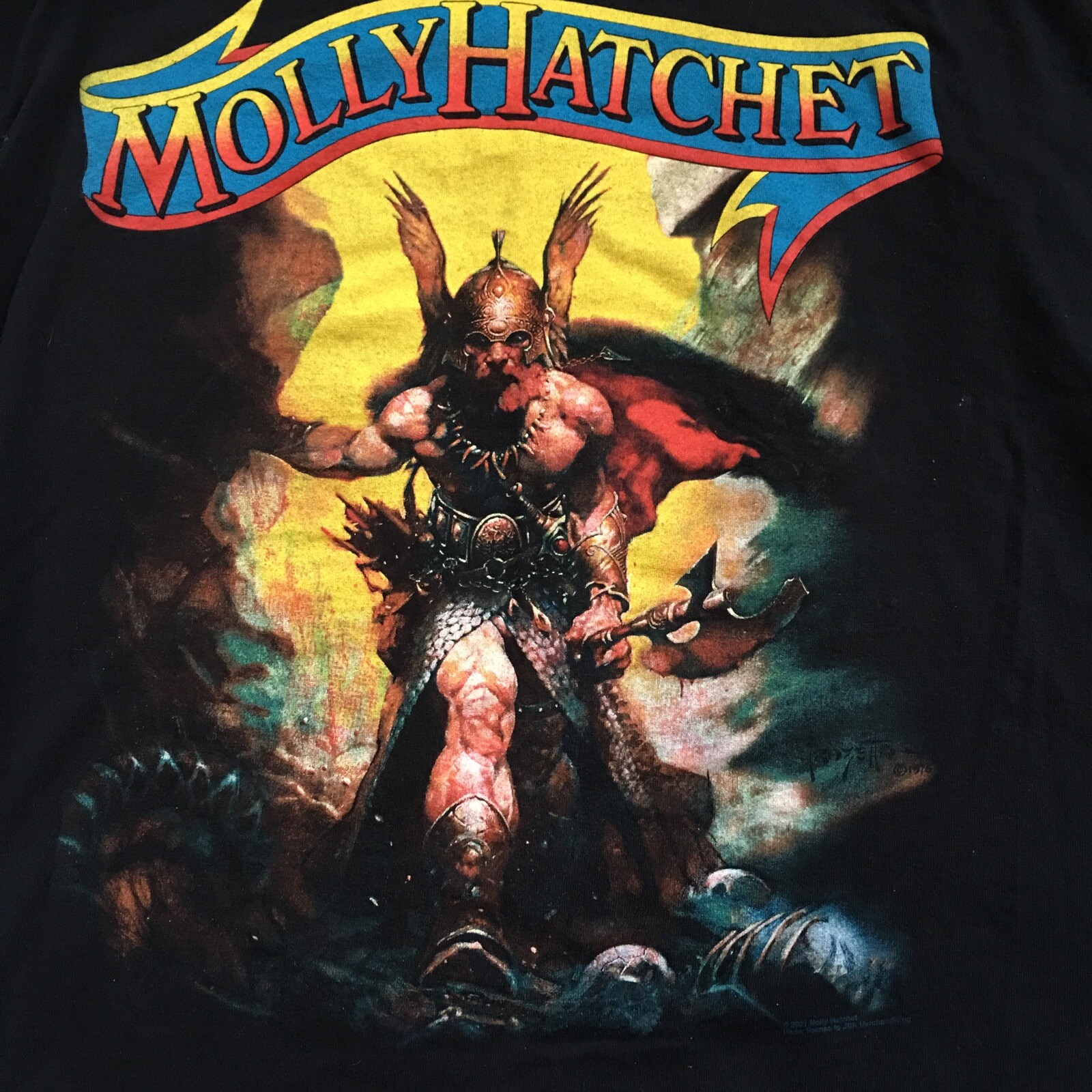 Vintage 2001 Molly Hatchet T Shirt Delta Pro Weight 100% Cotton XL