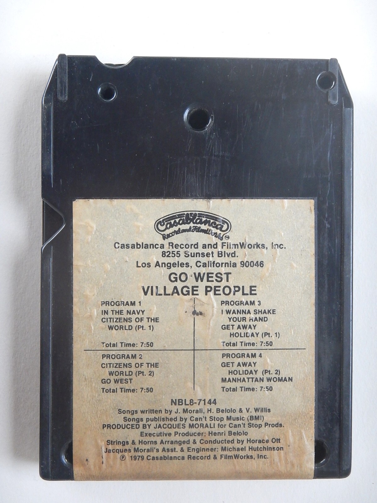 Village People (Go West) 8 Track Tape (Pop)(1979)