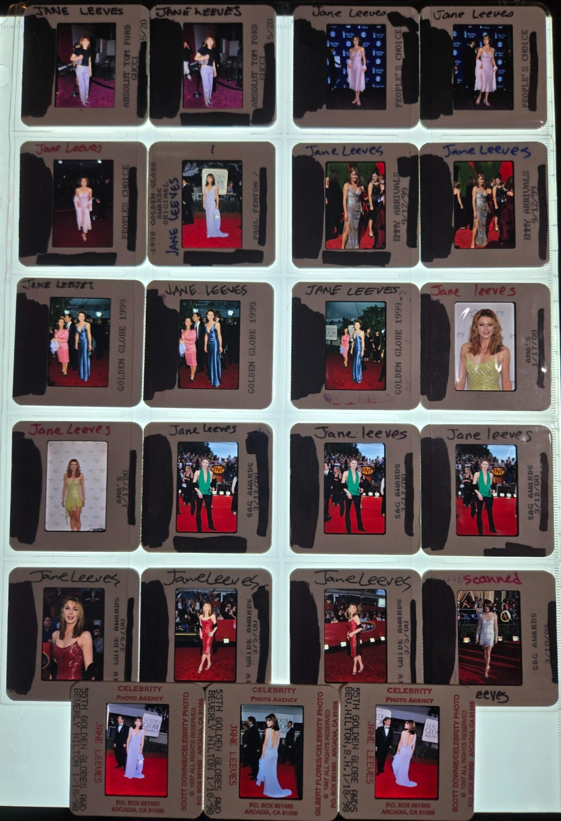 Jane Leeves (Frasier, Hot in Cleveland, The Resident) 35mm Slide Photo Lot of 23