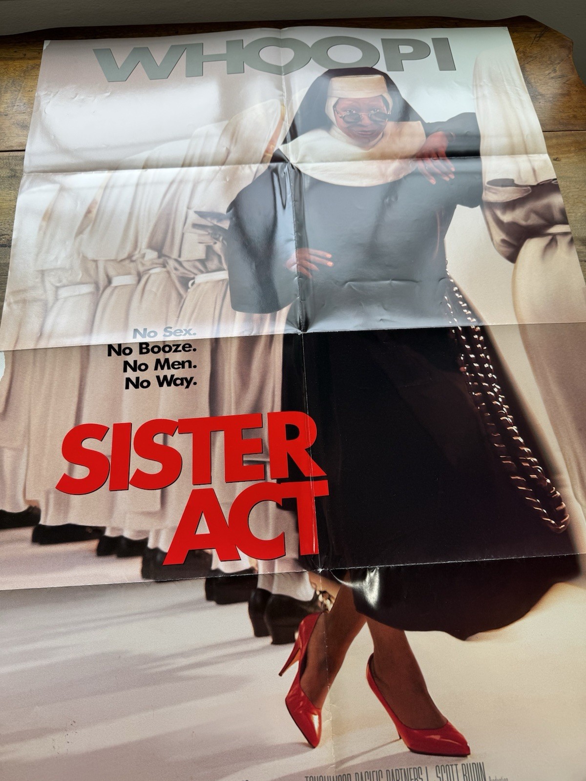Sister Act 1992 Original DS 27×41 Folded Movie Poster • Whoopi Goldberg