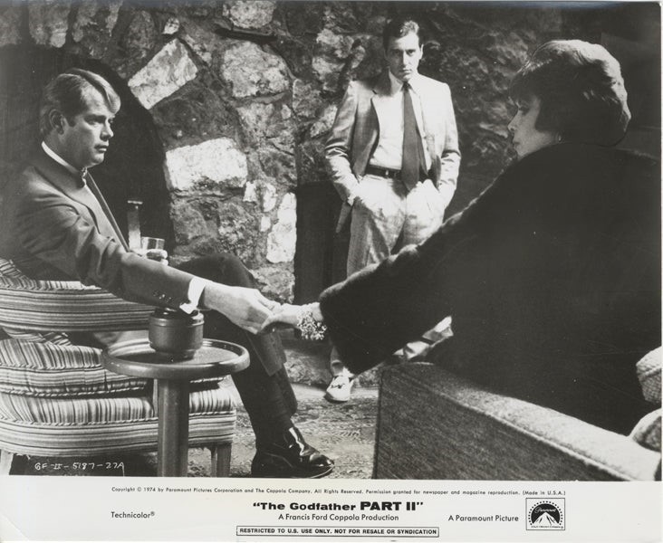 The Godfather 2 Al Pacino Troy Donahue Talia Shire Original Photo Snipe 1974